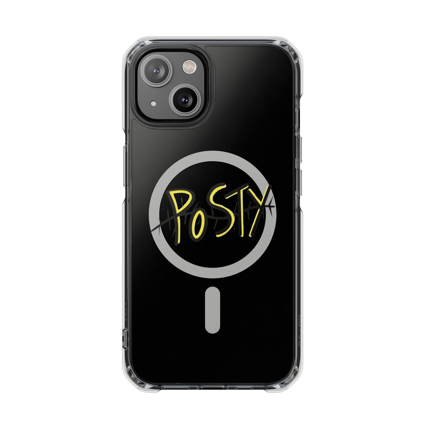 Abstract Black Barbed Wire Magnetic Impact Case