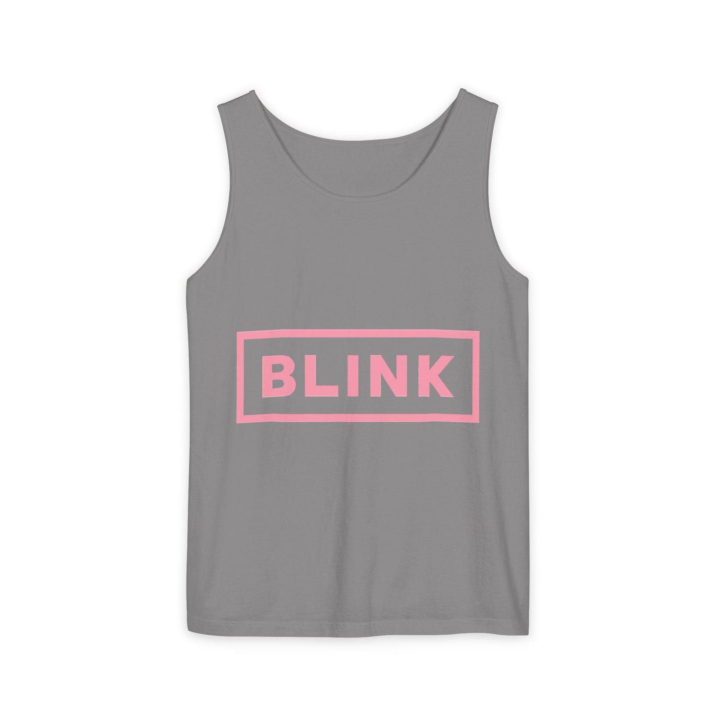 Minimal BLINK Logo – Dyed Tank Top