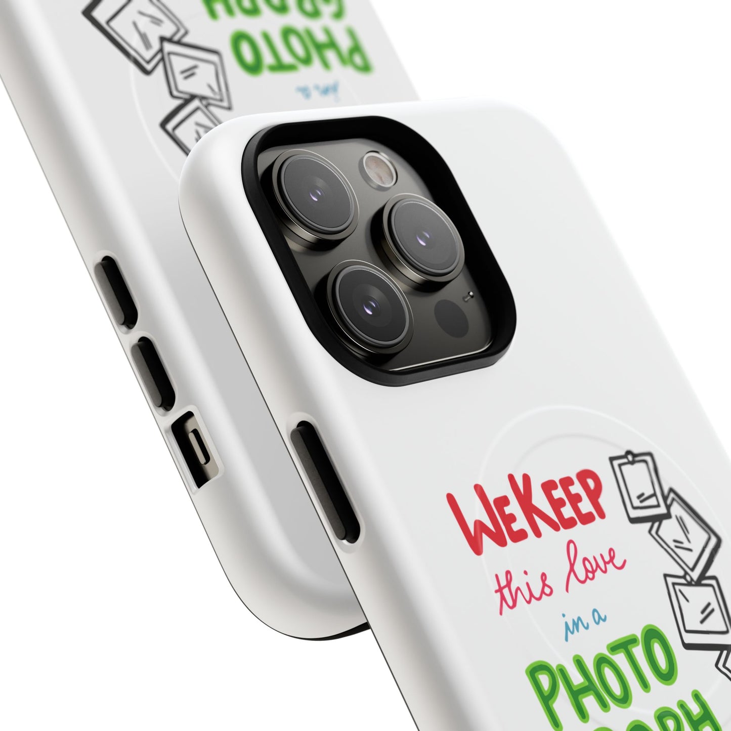 White Paw Print Tough Magnetic case