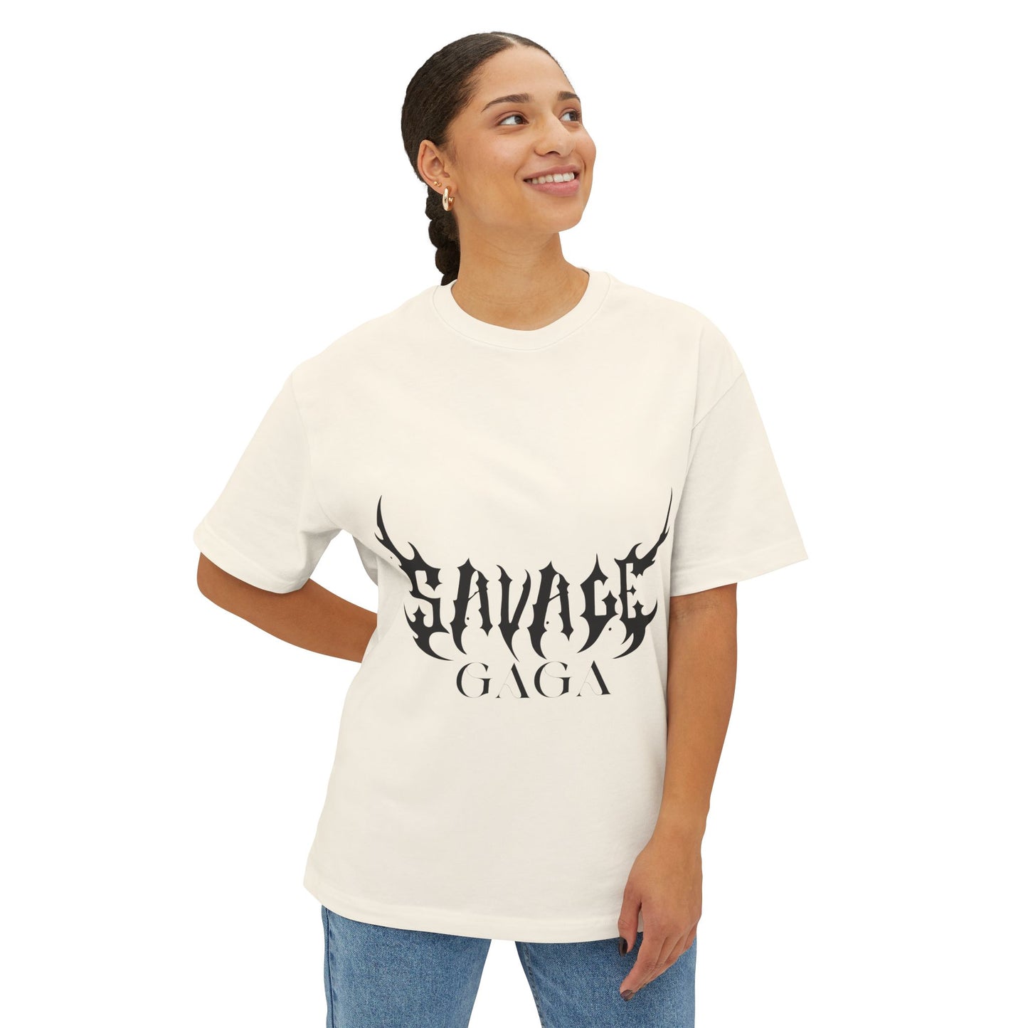 Monster Font-Unisex Oversized Tee
