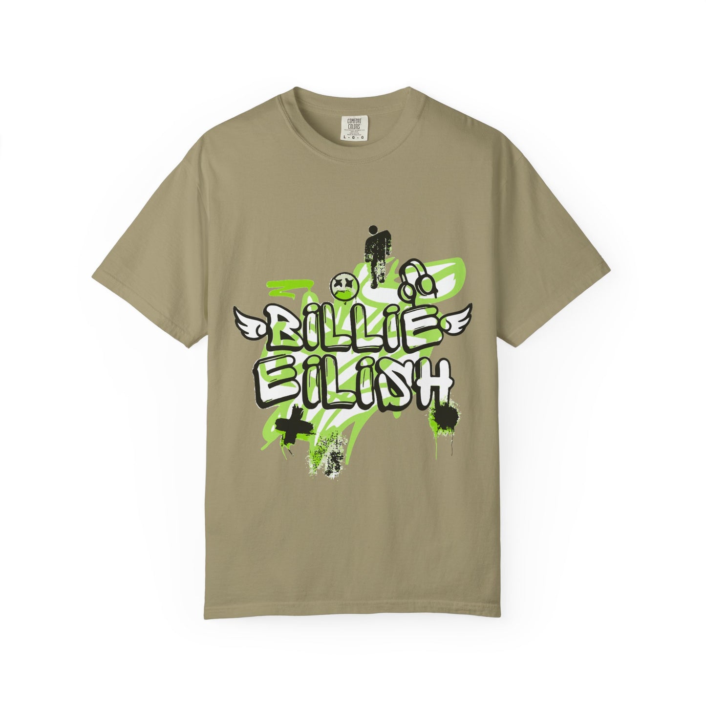 Grunge Angel Graffiti Unisex Dyed T-shirt