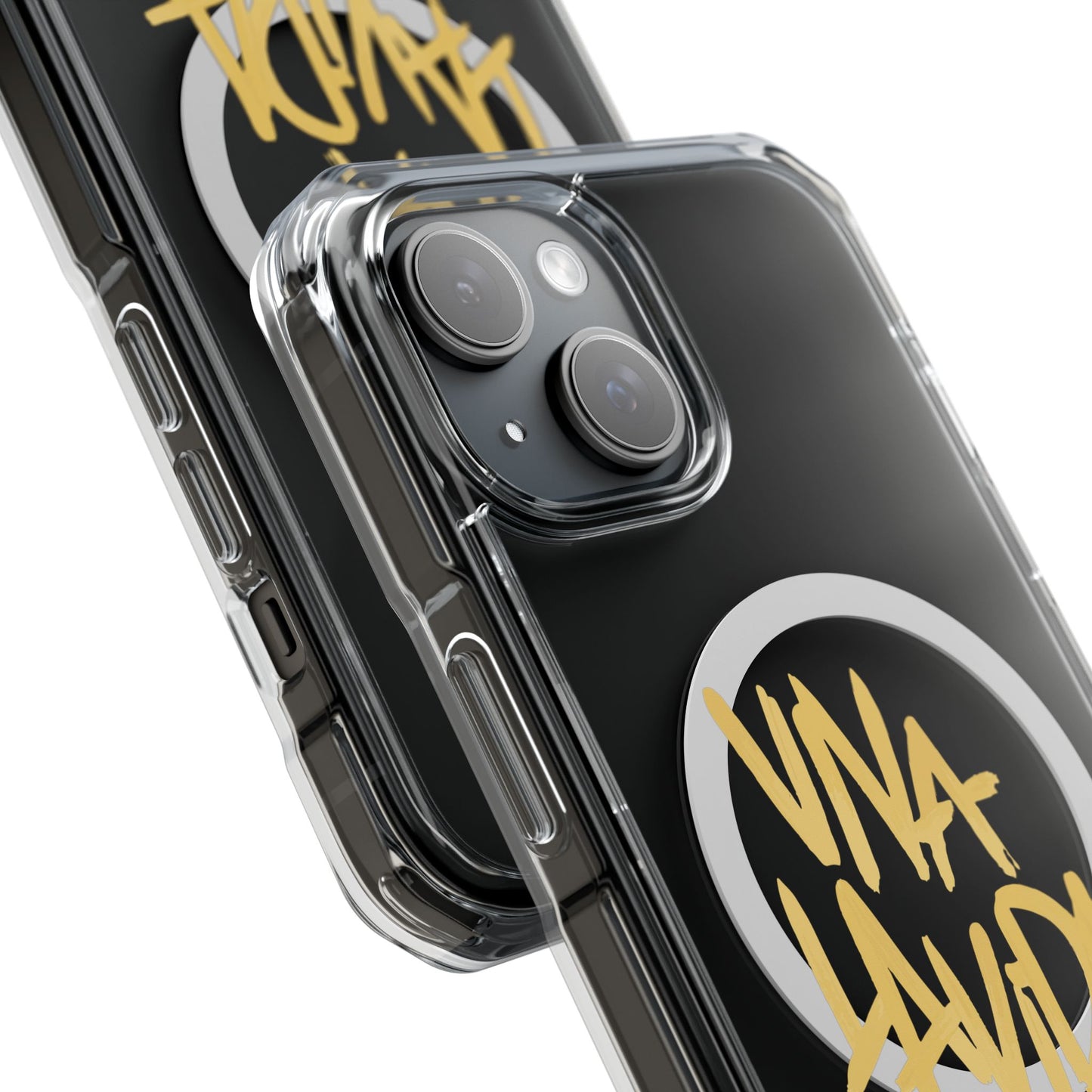 Golden Brush Script Magnetic Clear Impact case