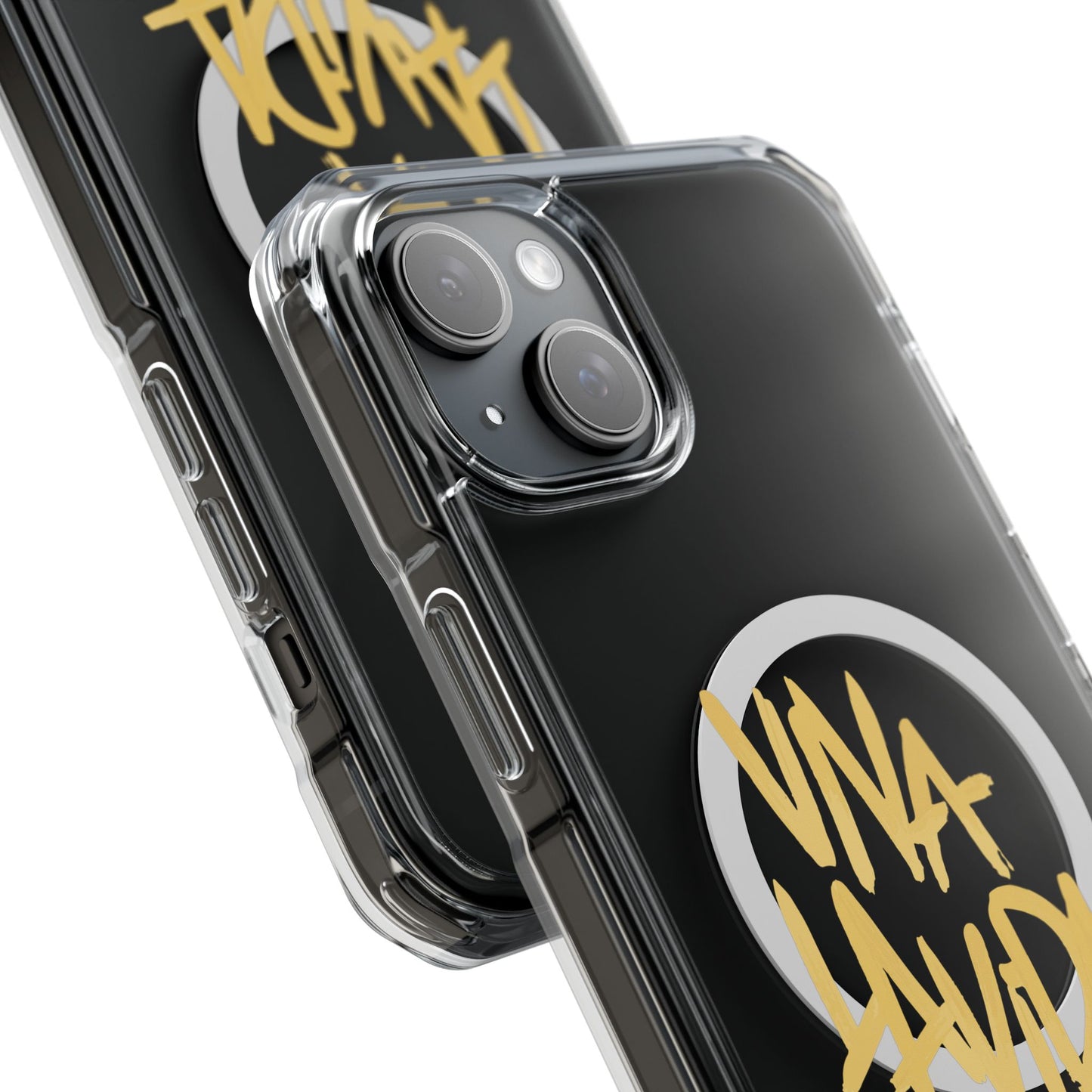 Golden Brush Script Magnetic Clear Impact case