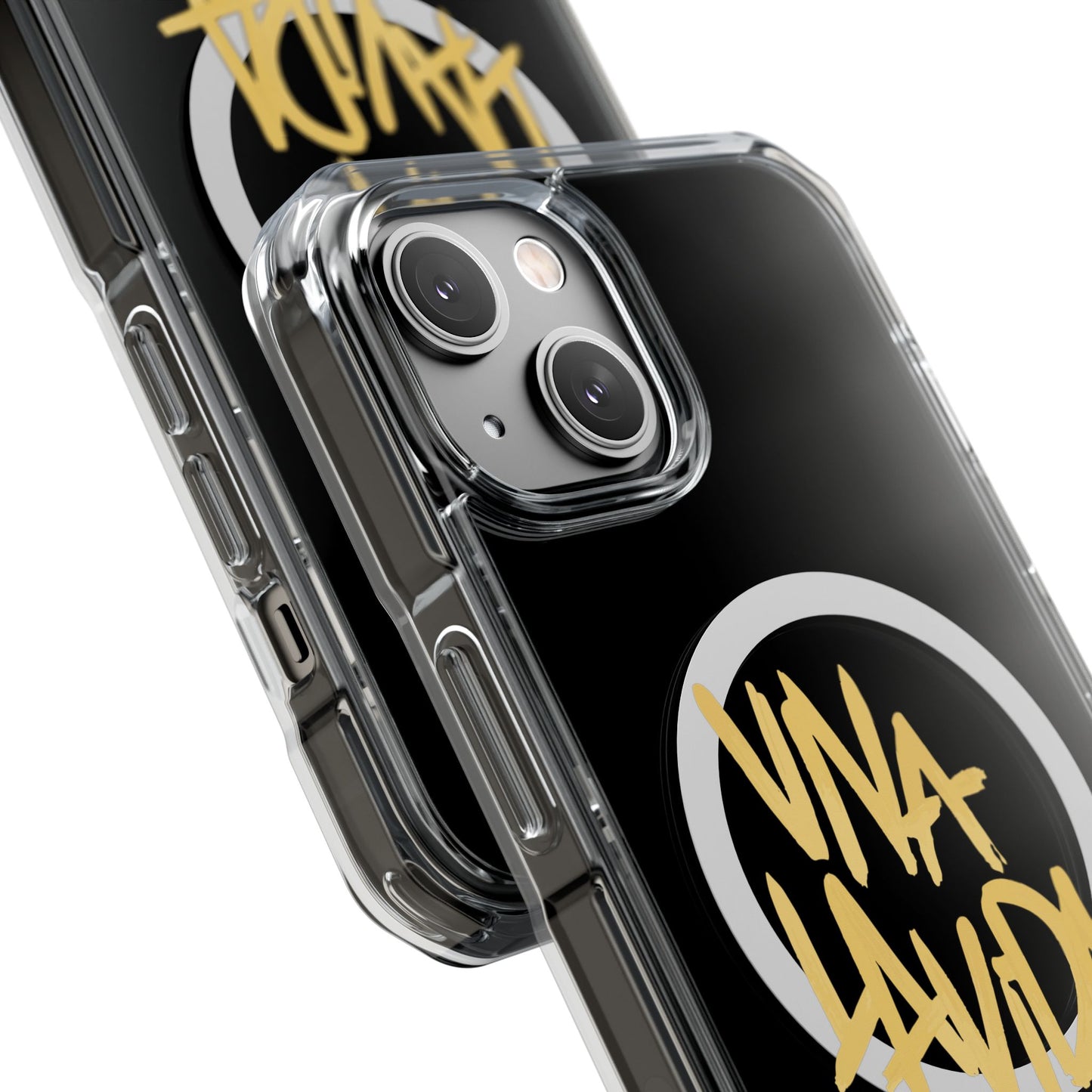 Golden Brush Script Magnetic Clear Impact case