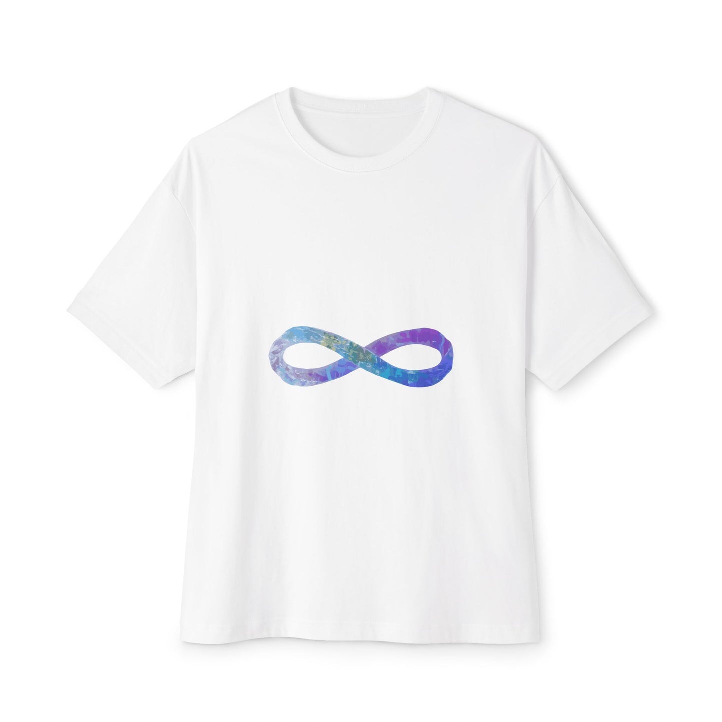 Cosmic Infinity Loop Unisex Oversized Boxy Tee