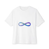 Cosmic Infinity Loop Unisex Oversized Boxy Tee