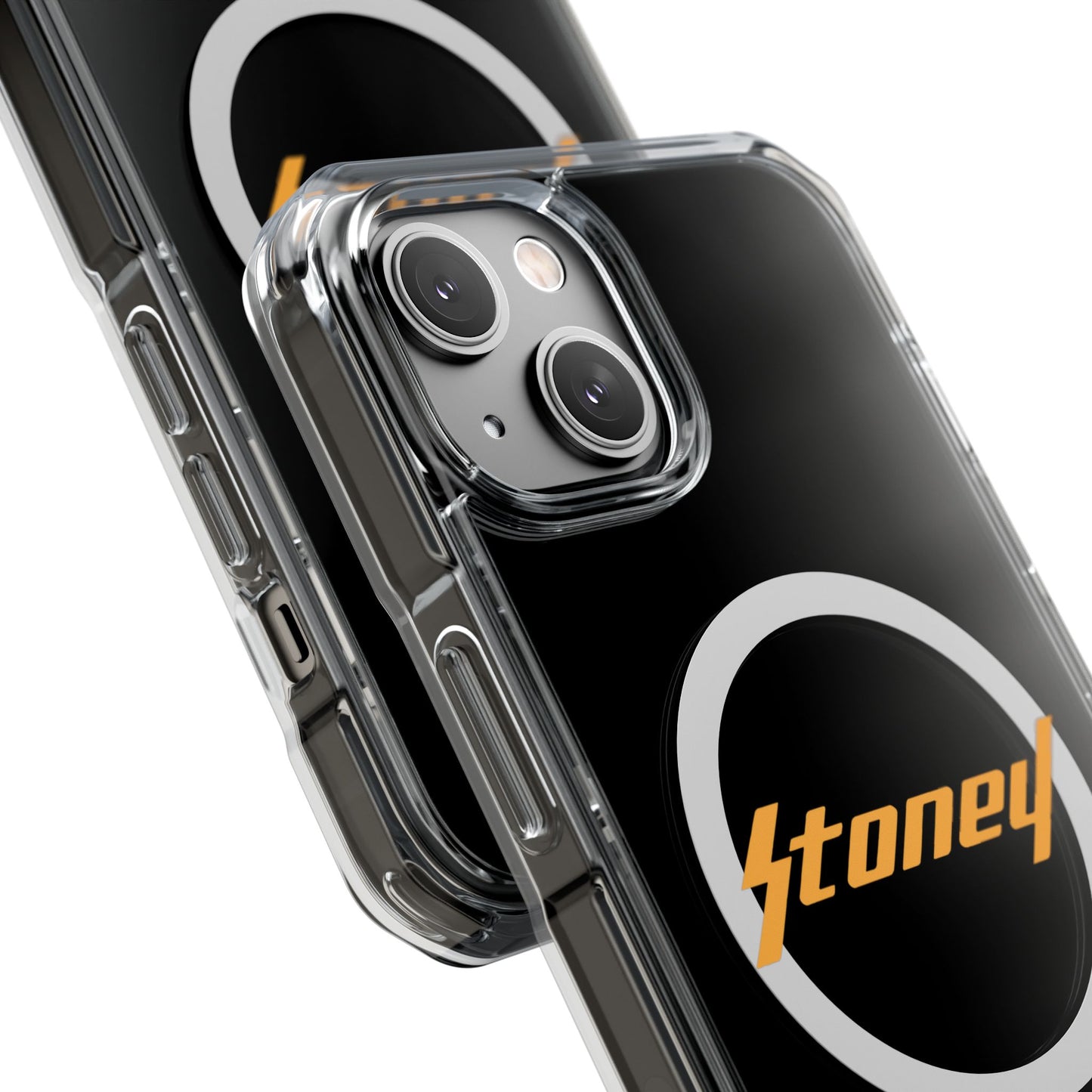 Orange Lightning Text Logo Magnetic Impact Case