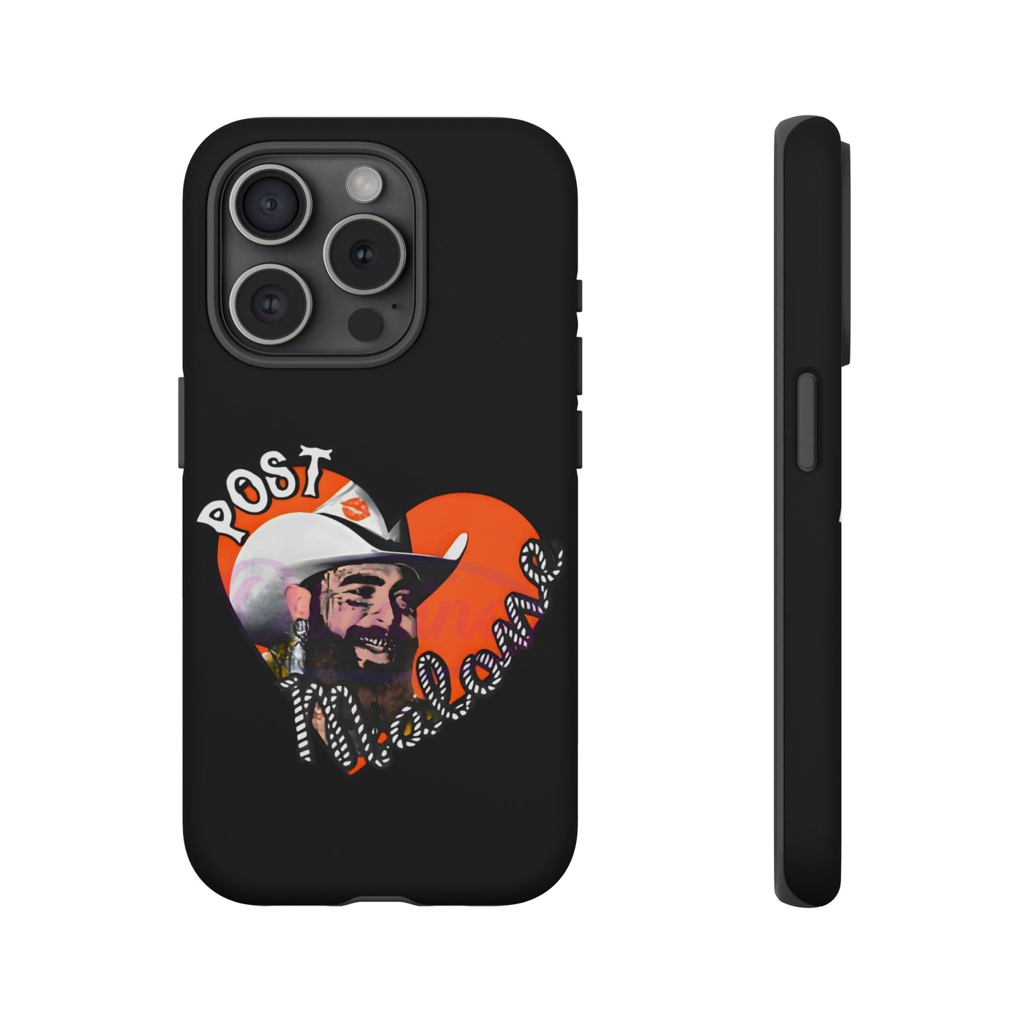 Tough iPhone Case (12–16 Pro Max) – Post Malone Heart Design