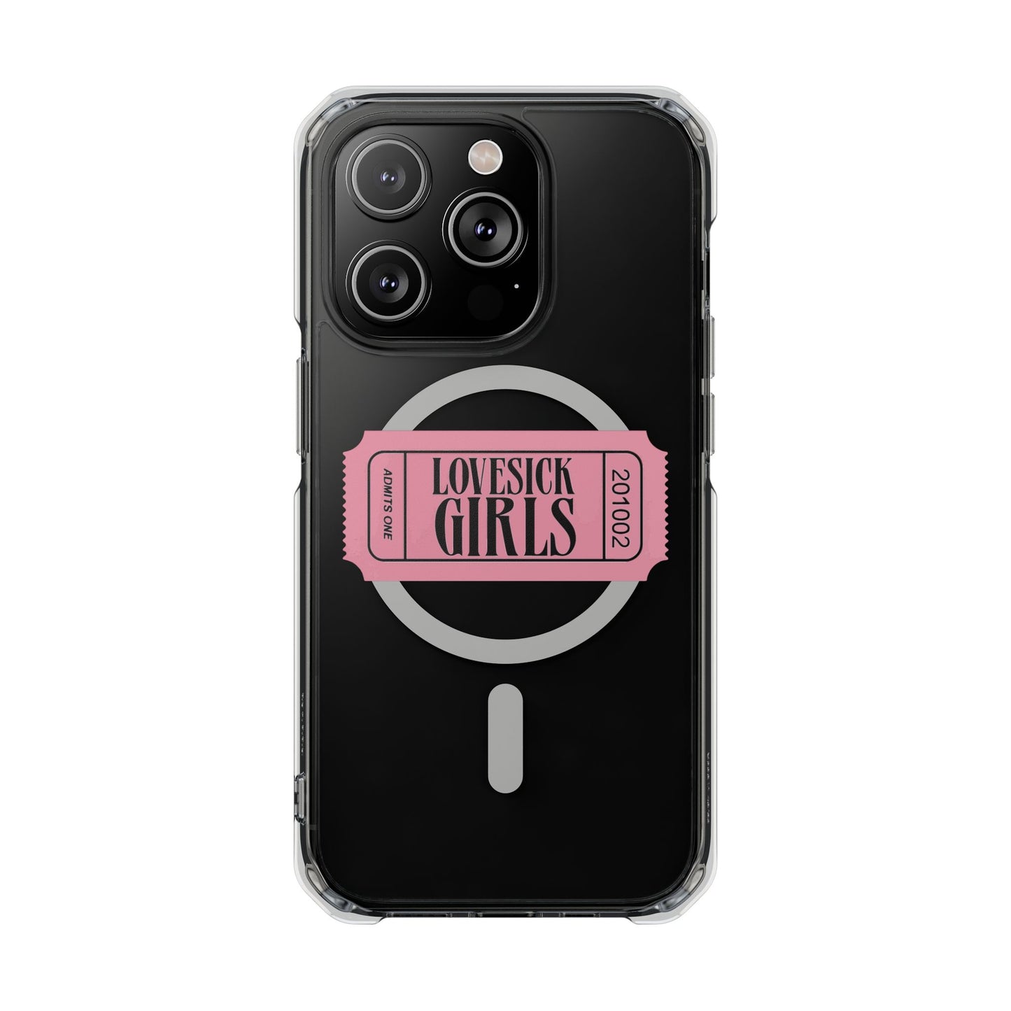Lovesick Girls Ticket - Magnetic Clear Impact Case