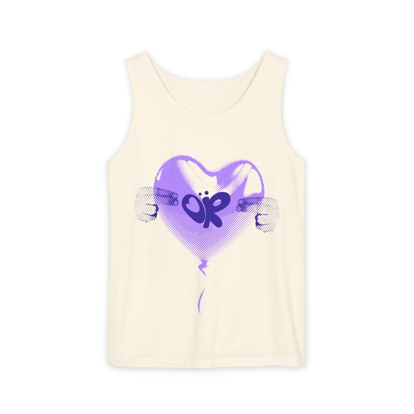 Heart Balloon OR Pop Art-Dyed Tank Top