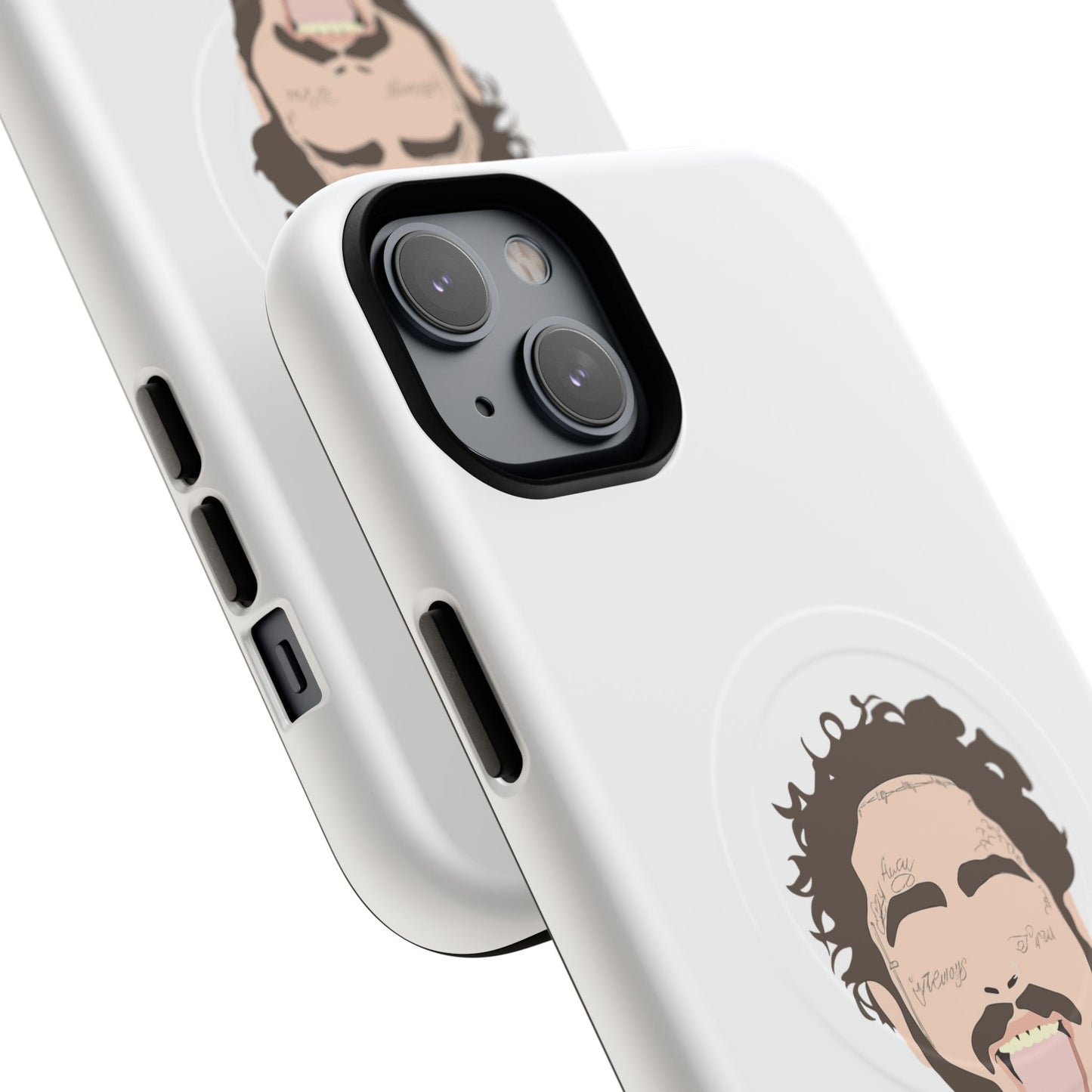Minimalist Tongue Out Cartoon Face Tough Magnetic Case