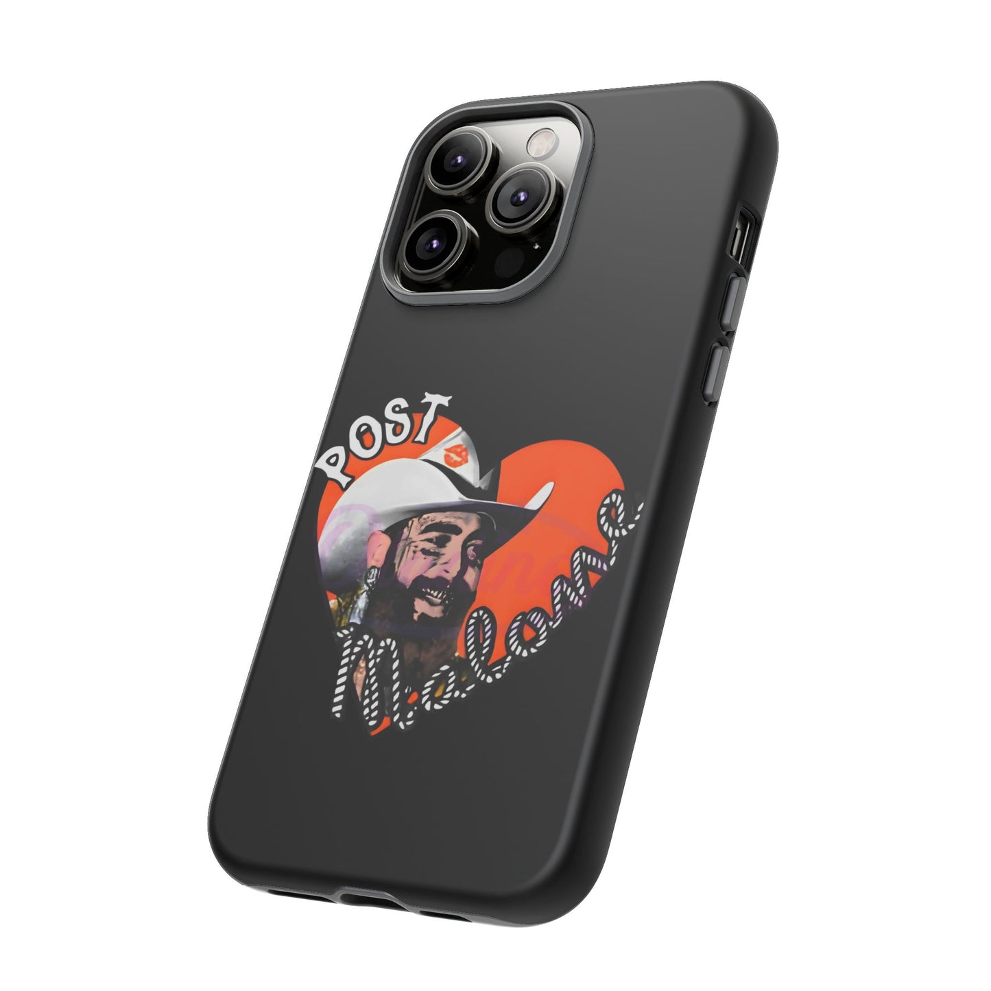 Tough iPhone Case (12–16 Pro Max) – Post Malone Heart Design