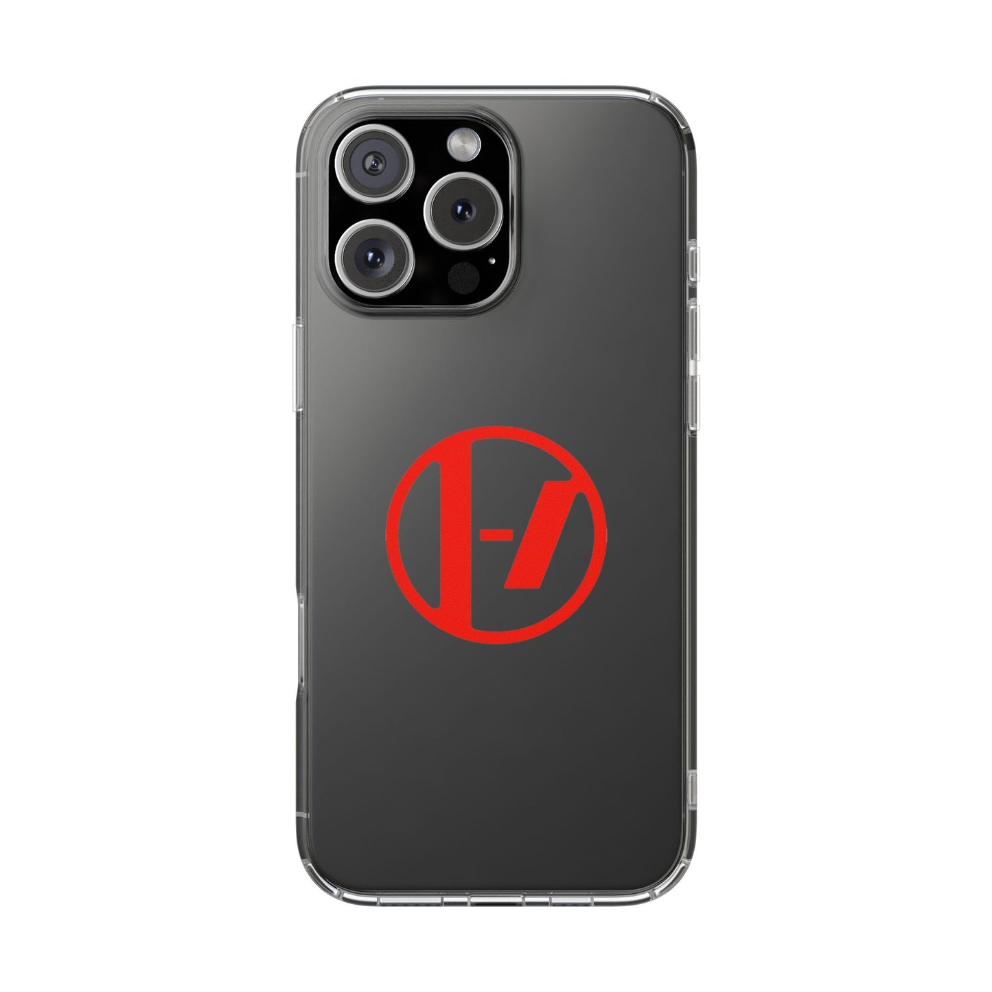 Crimson Orbit Clear Case