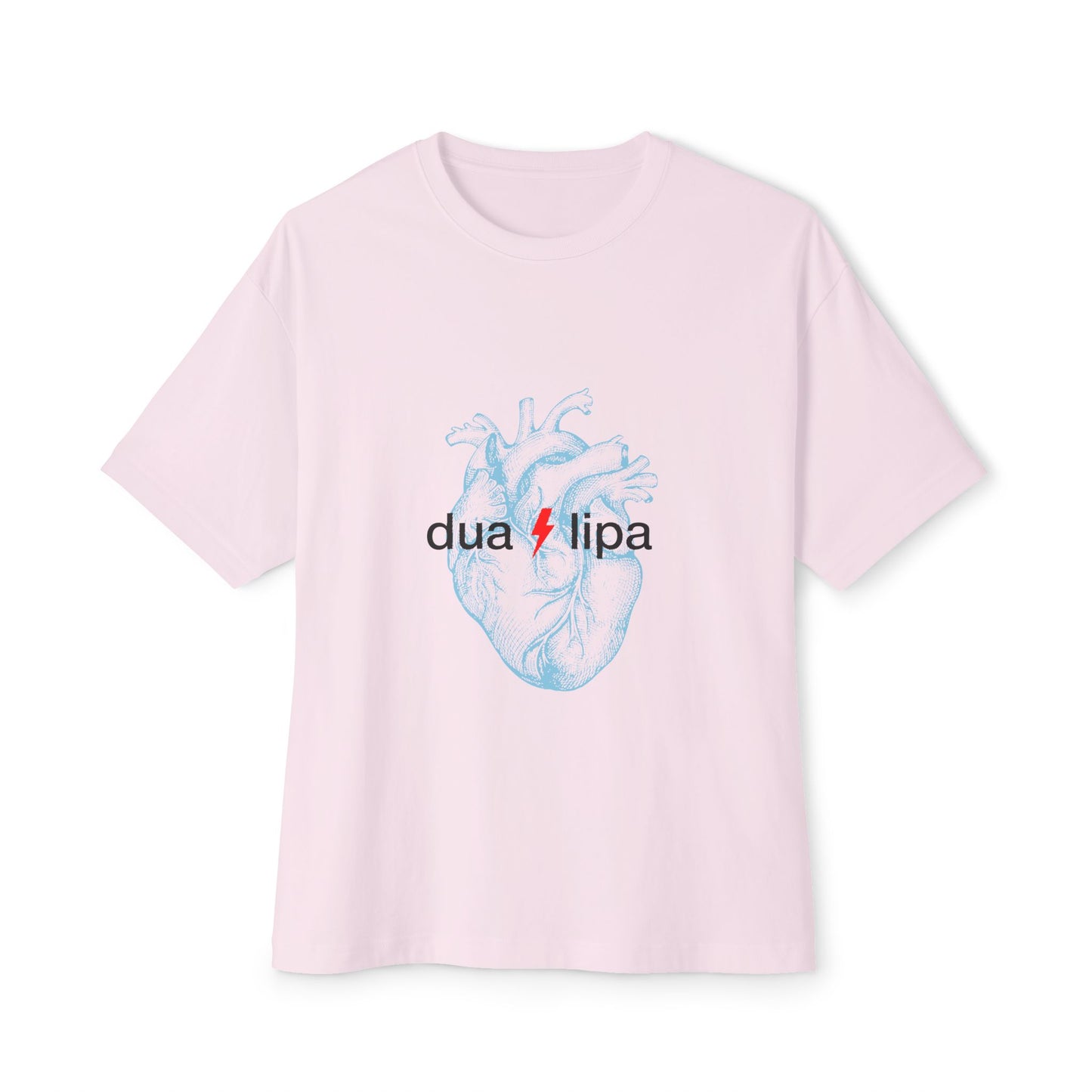 Electro Heart Illustration Unisex Oversized Boxy Tee