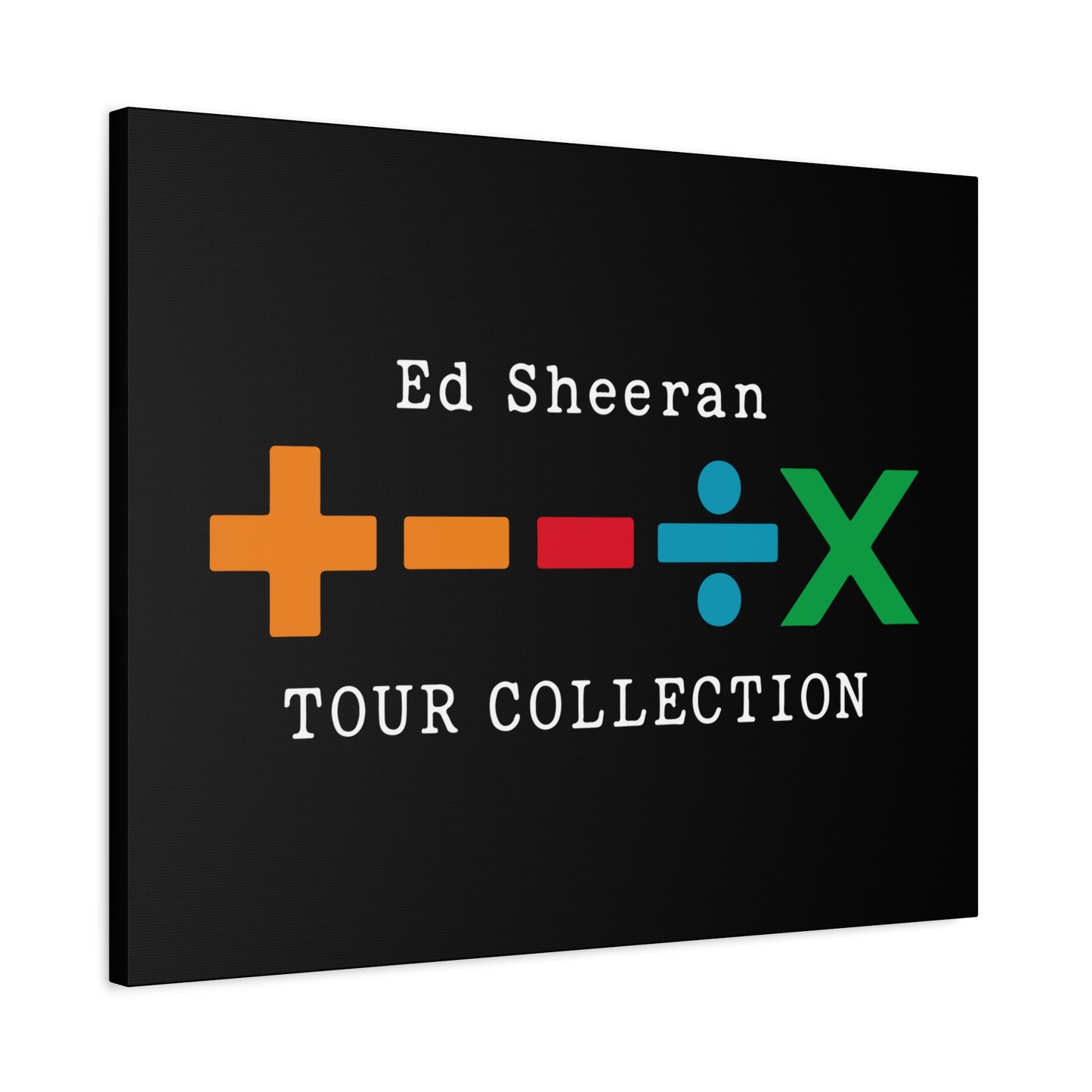 Matte Stretched Canvas, 1.25" Depth – Ed Sheeran Black Edition