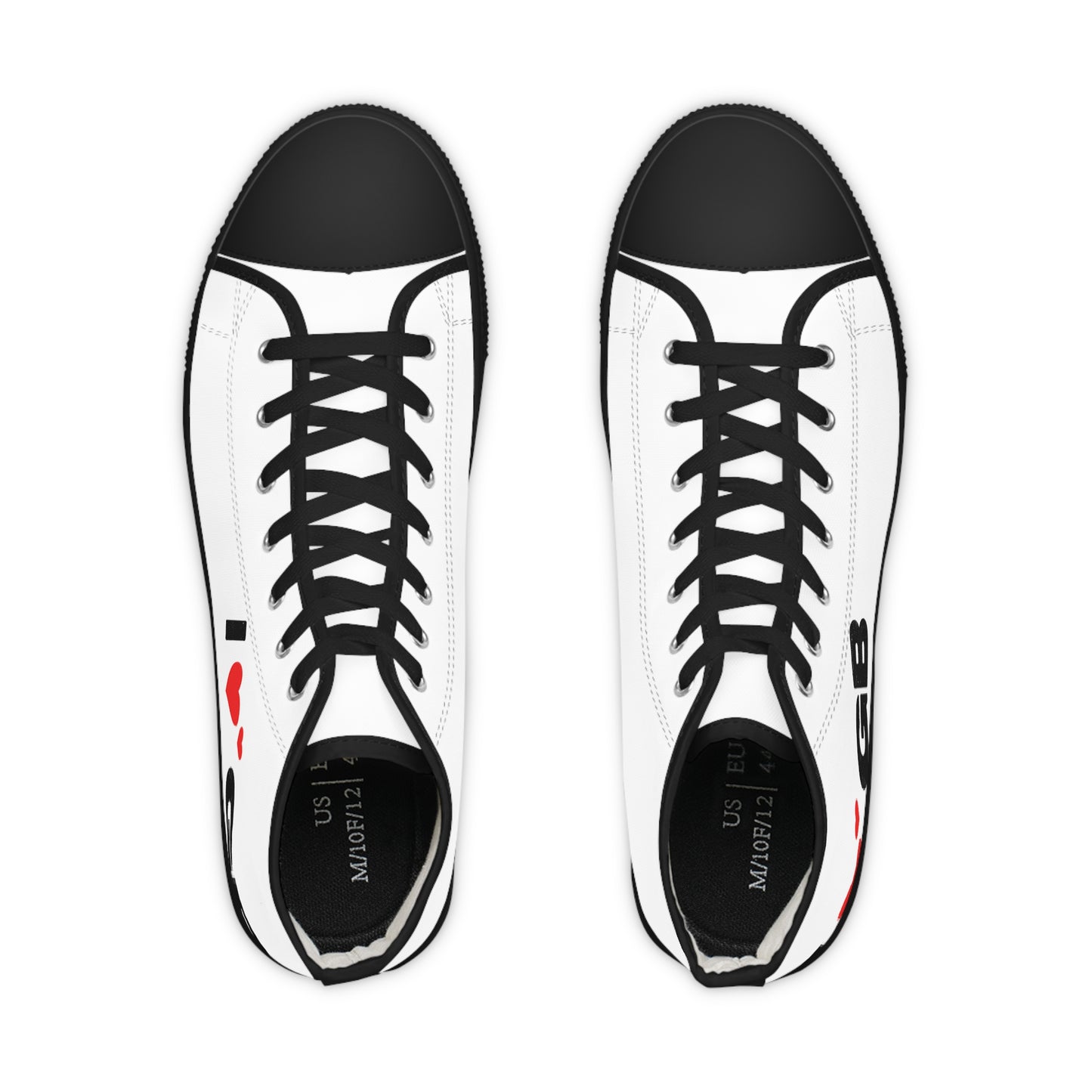 Heart Beats Louder High Top Sneakers