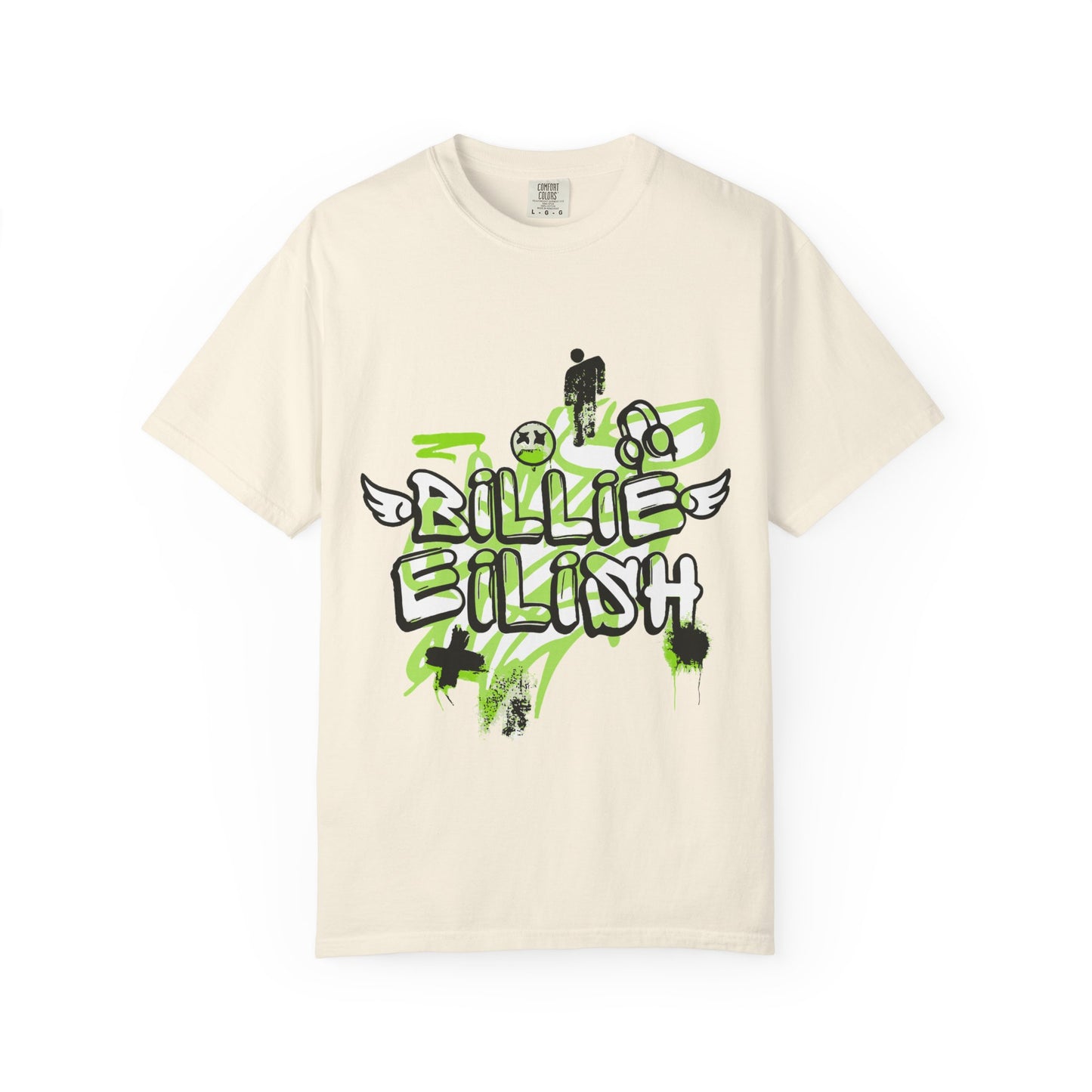 Grunge Angel Graffiti Unisex Dyed T-shirt