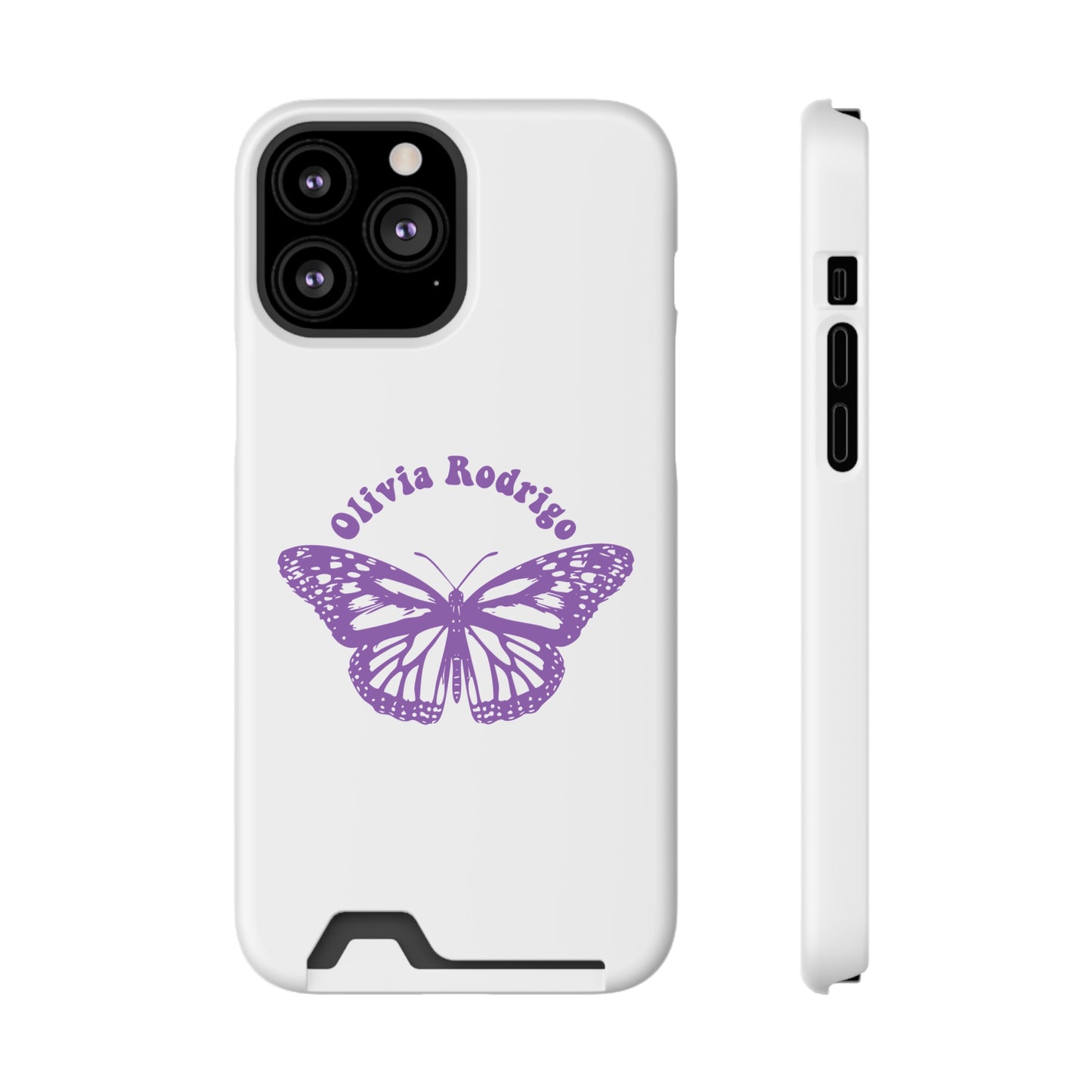Phone Case + Card Holder For Iphone 13 – Olivia Rodrigo With Butterfly | Edition