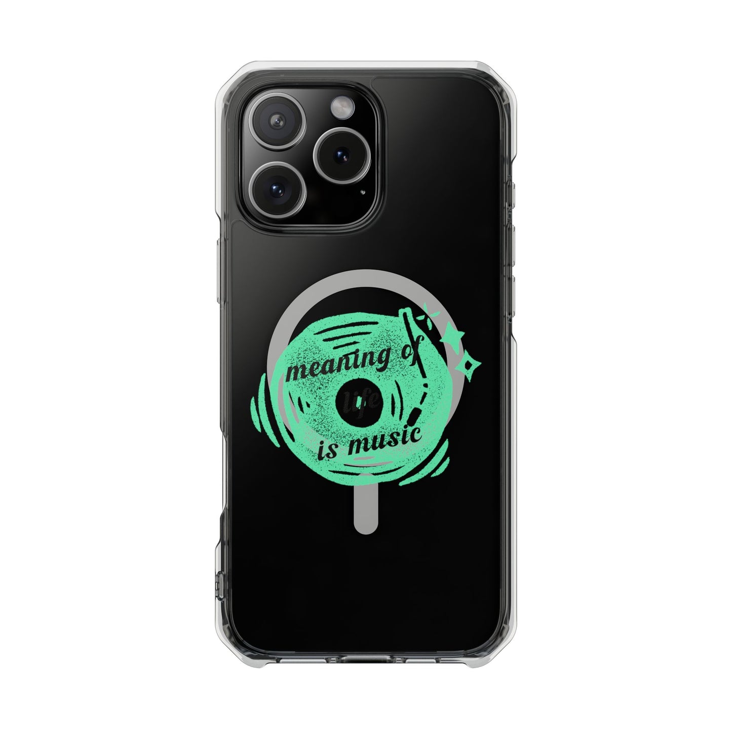 Vinyl Dreams Speak Magnetic clear Impact Case