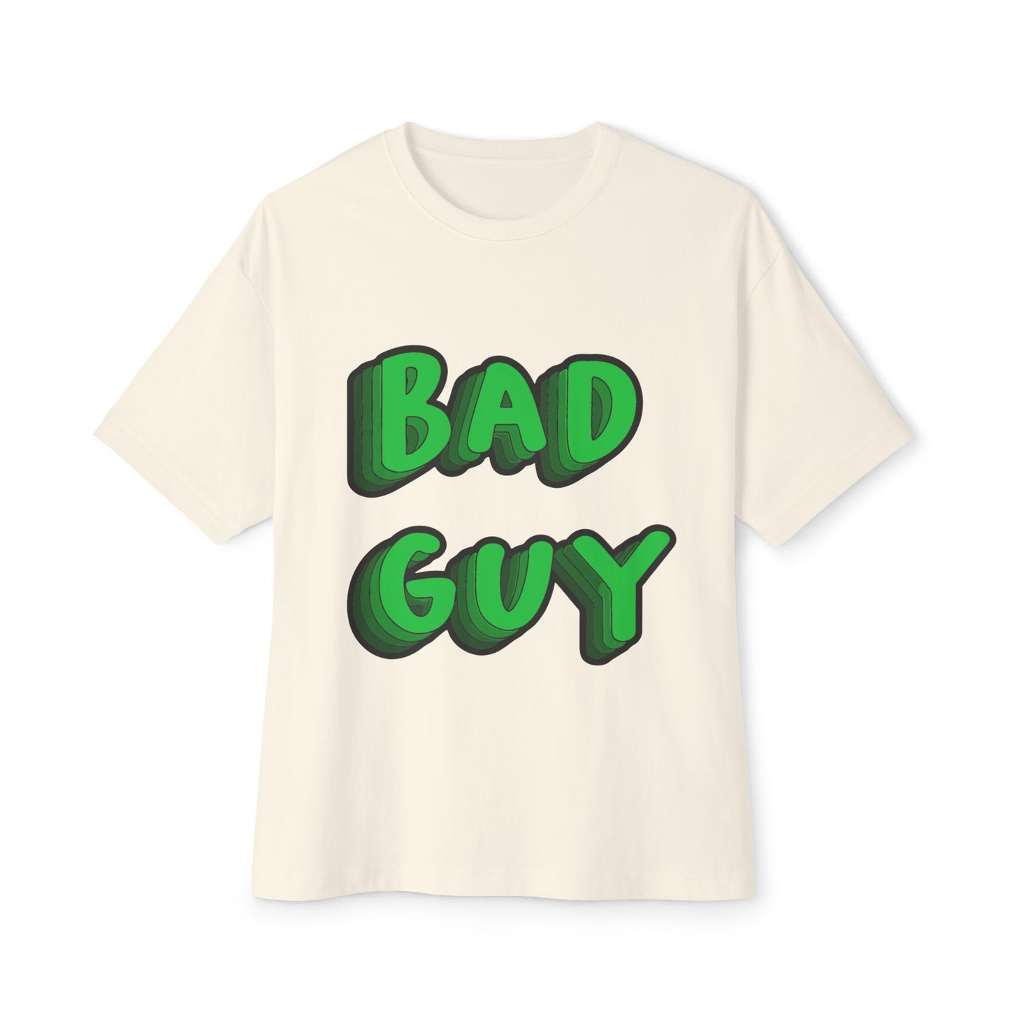 Bold 3D Bad Mood Unisex Oversized Tee