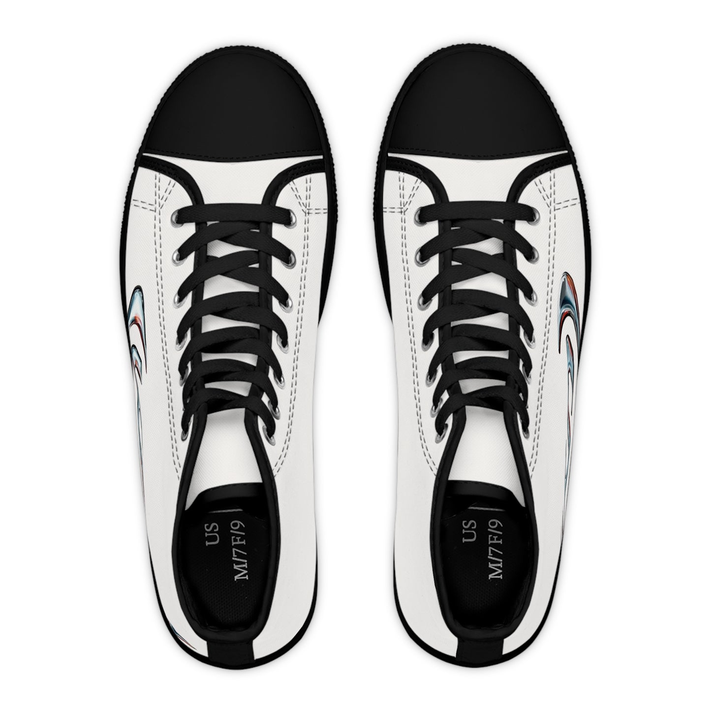 Neon‑Gradient Rua – Women's High Top Top Sneakers