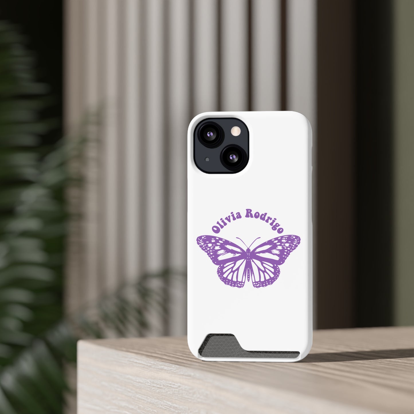 Phone Case + Card Holder For Iphone 13 – Olivia Rodrigo With Butterfly | Edition