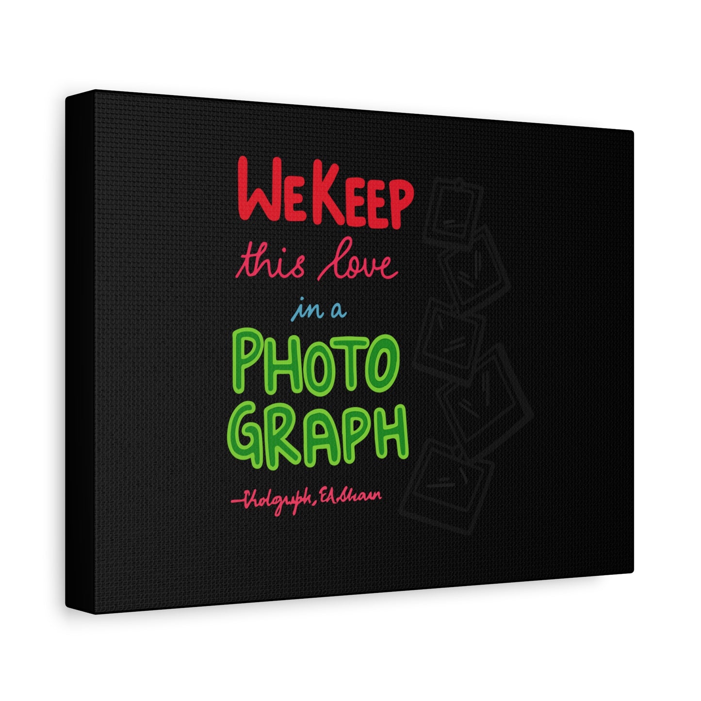 White Paw Print Matte Canvas