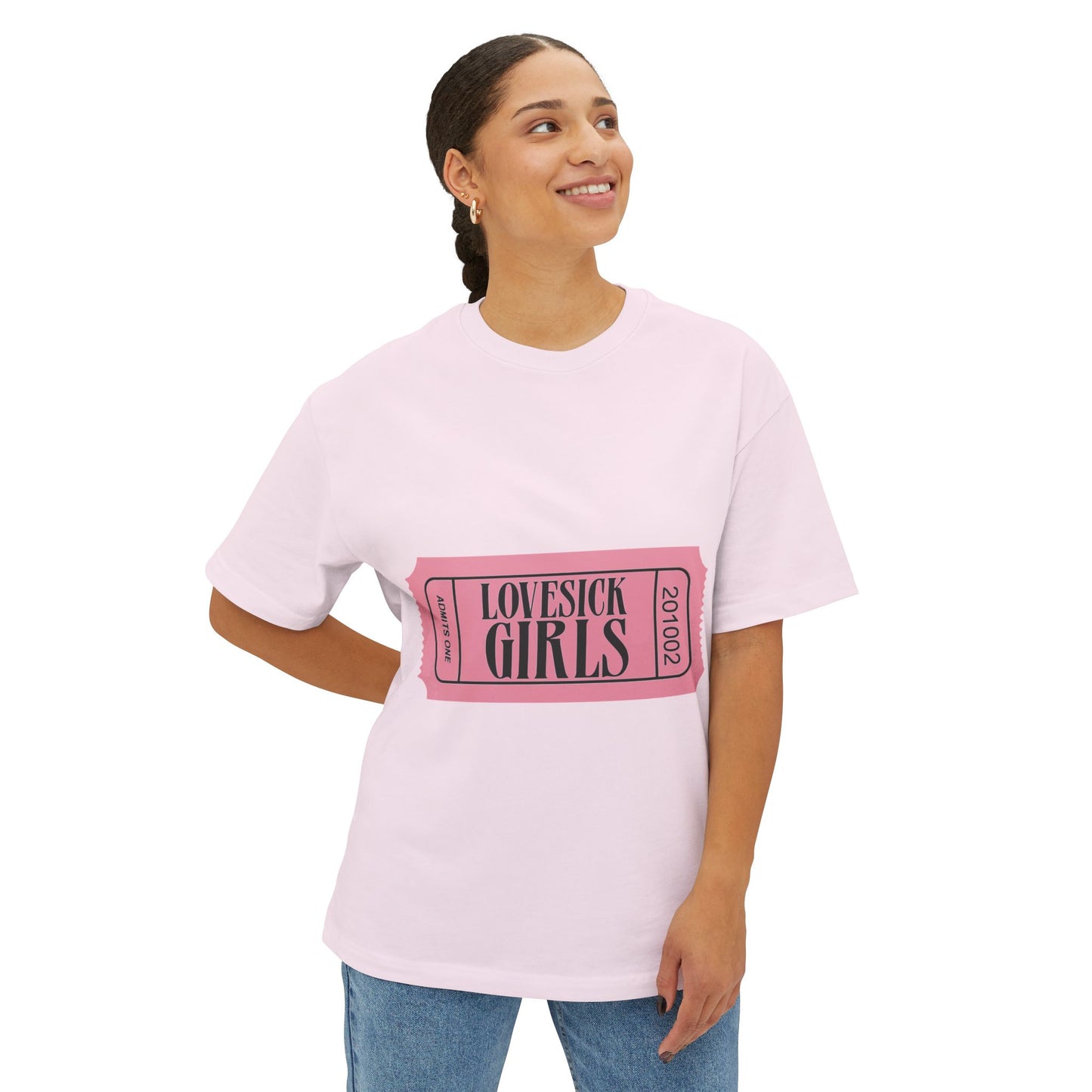 Lovesick Girls Ticket – Oversized Boxy Tee