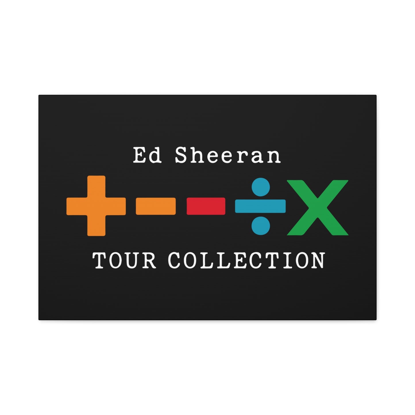 Matte Stretched Canvas, 1.25" Depth – Ed Sheeran Black Edition