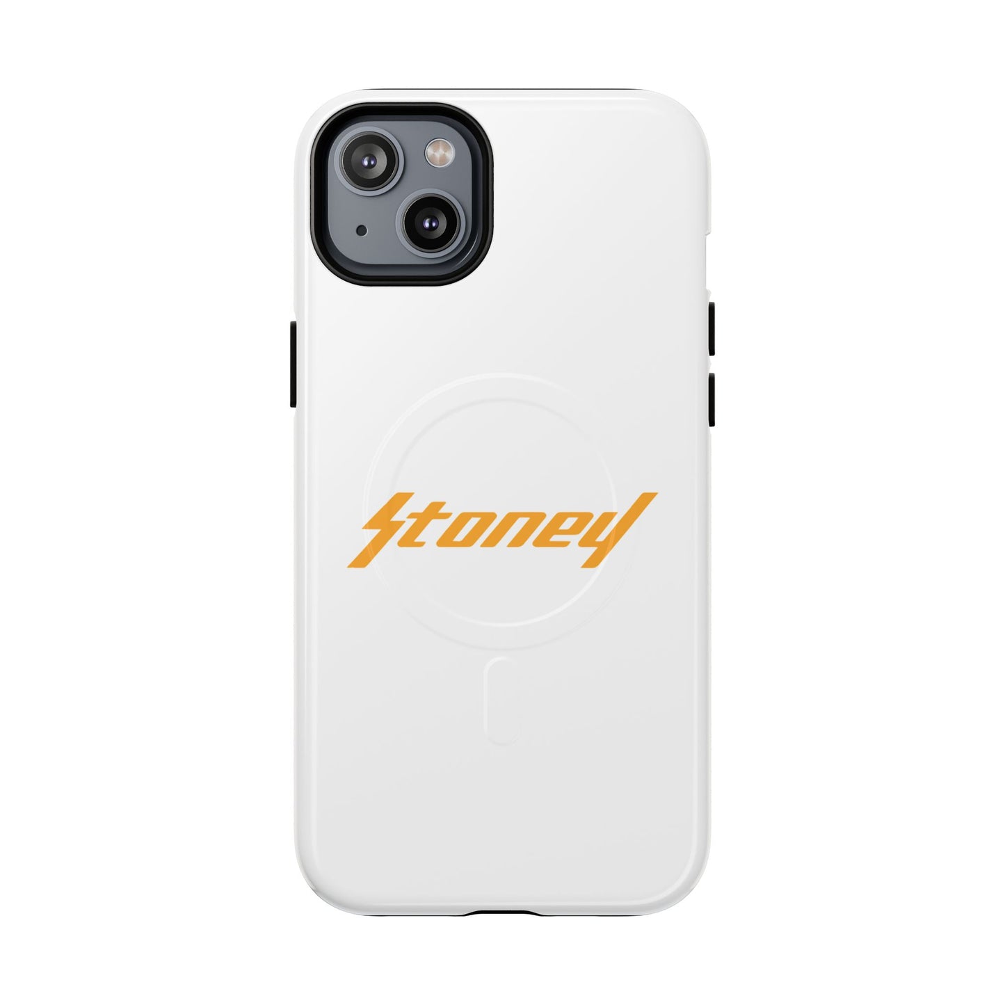 Orange Lightning Text Logo Tough Magnetic Case