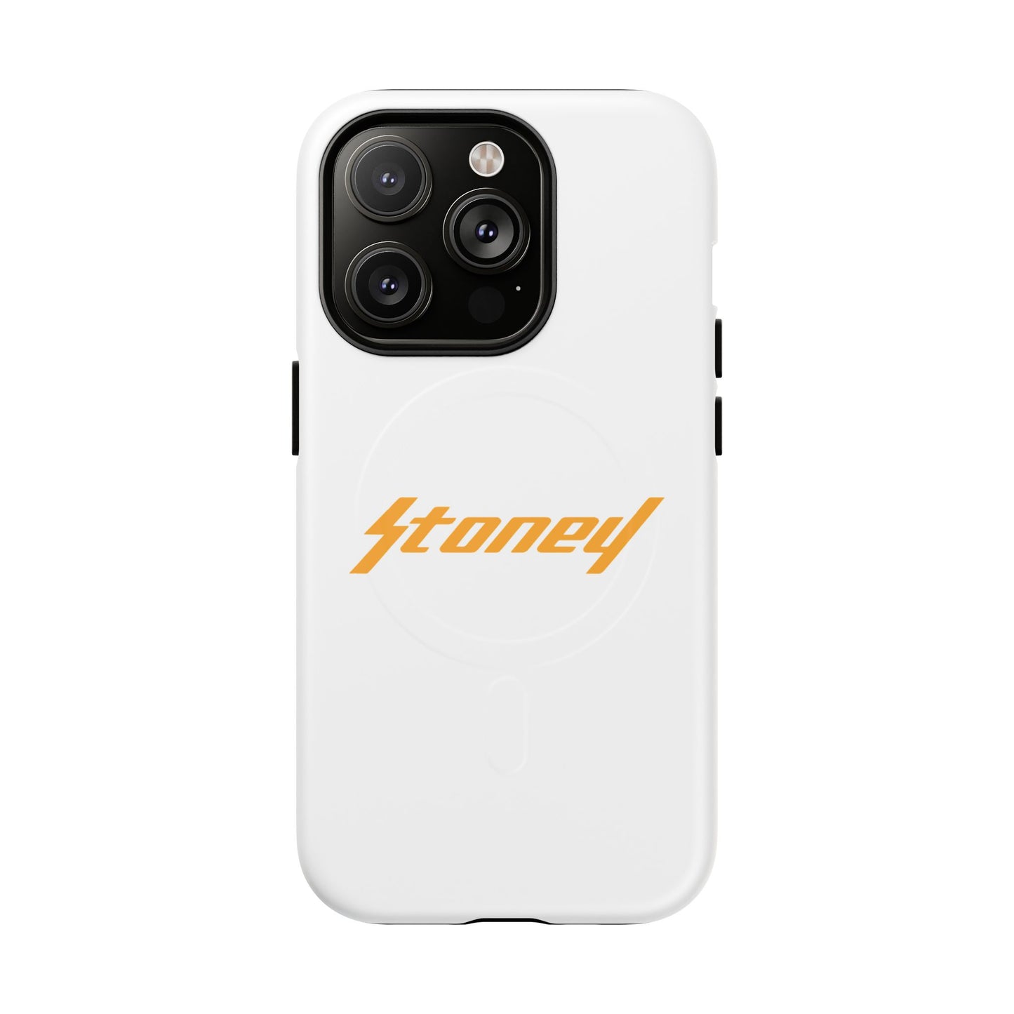 Orange Lightning Text Logo Tough Magnetic Case