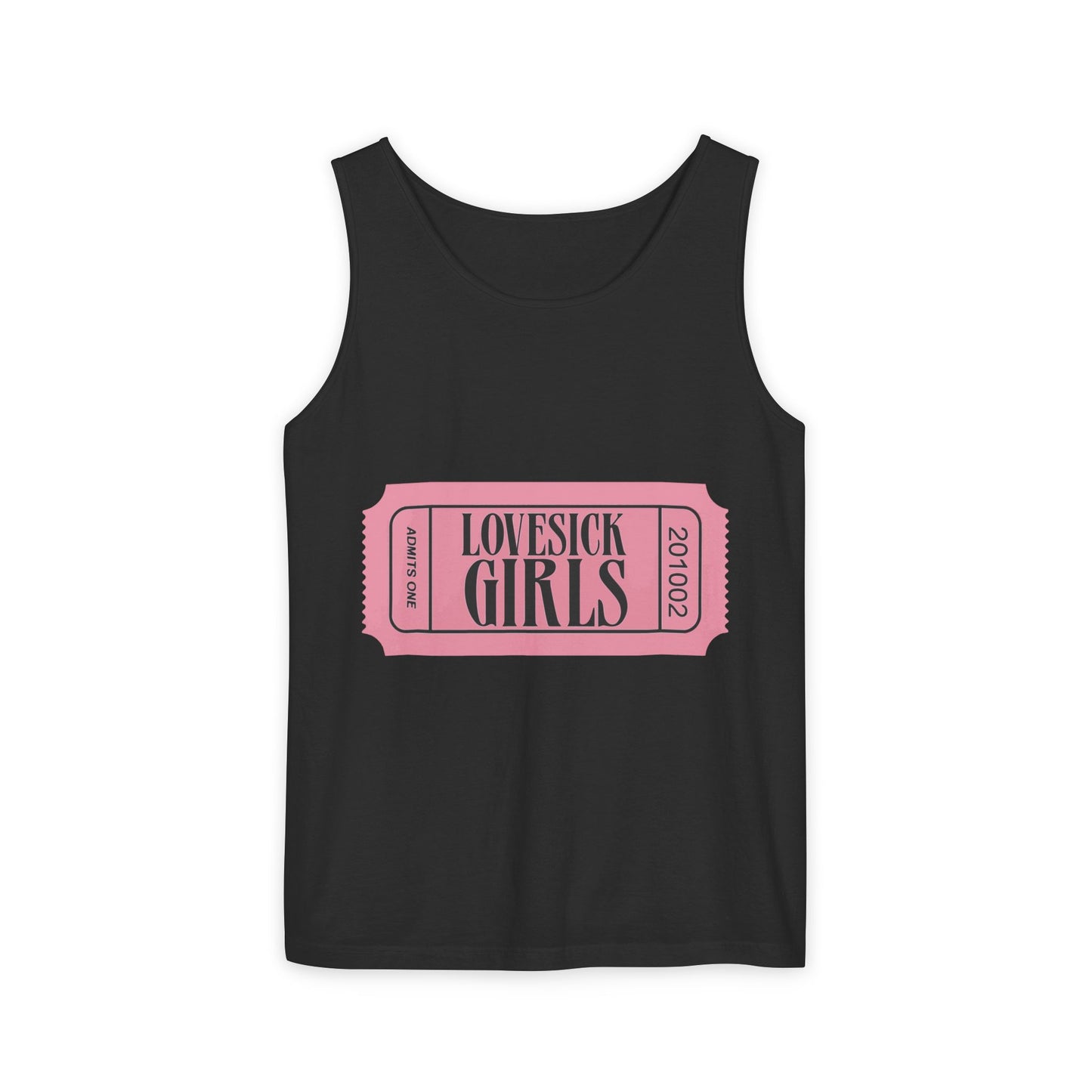 Lovesick Girls Ticket – Dyed Tank Top