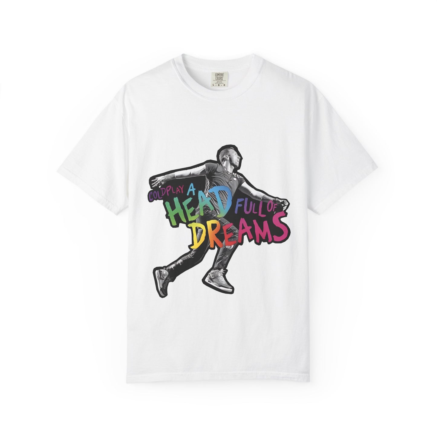 Unisex Garment-Dyed T-Shirt Inspired by Coldplay A Head Full of Dreams Chris