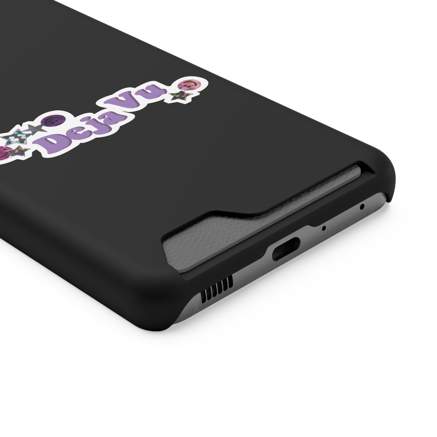 Phone Case + Card Holder For Samsung S21 to S22 – Olivia Rodrigo Deja Vu | Black Edition