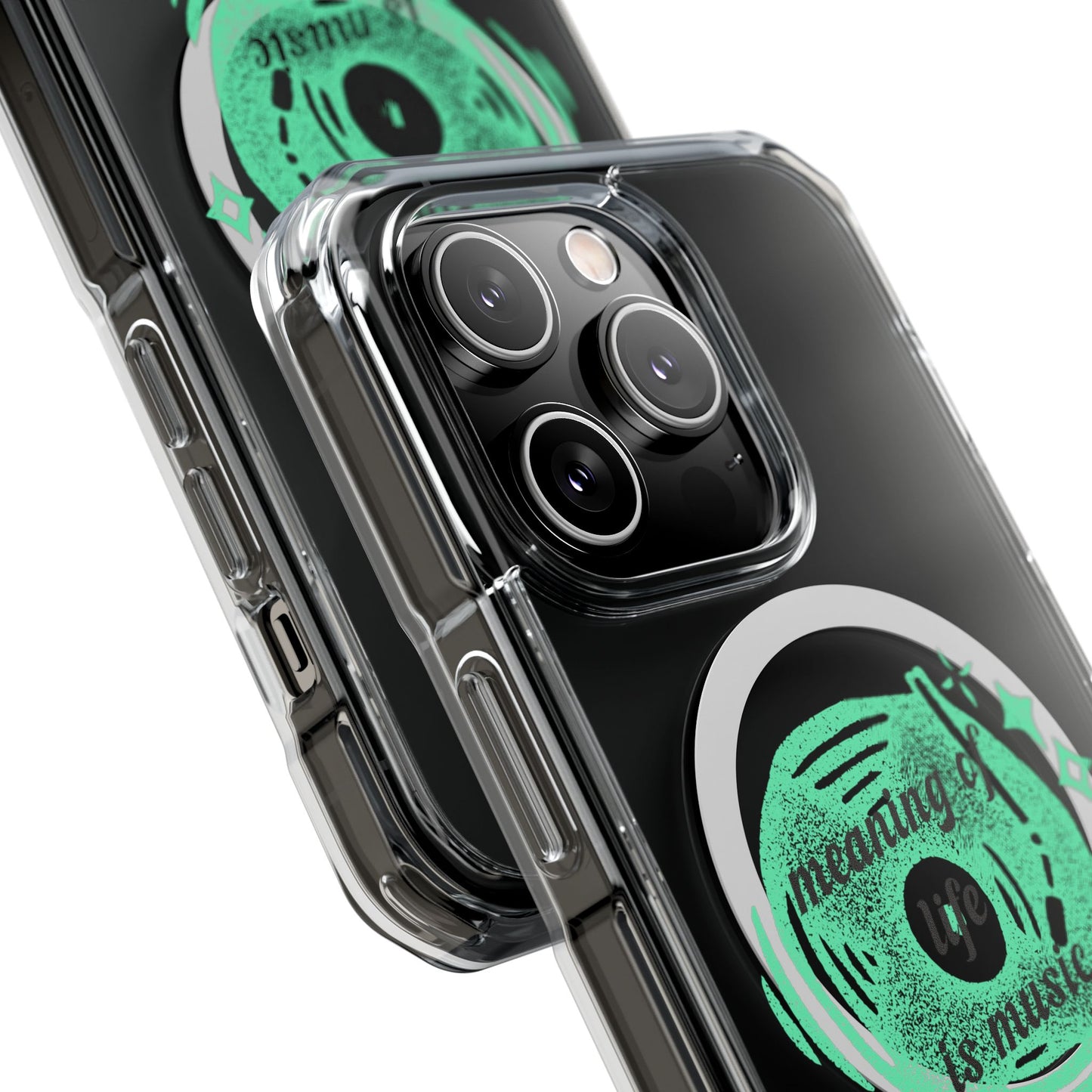 Vinyl Dreams Speak Magnetic clear Impact Case
