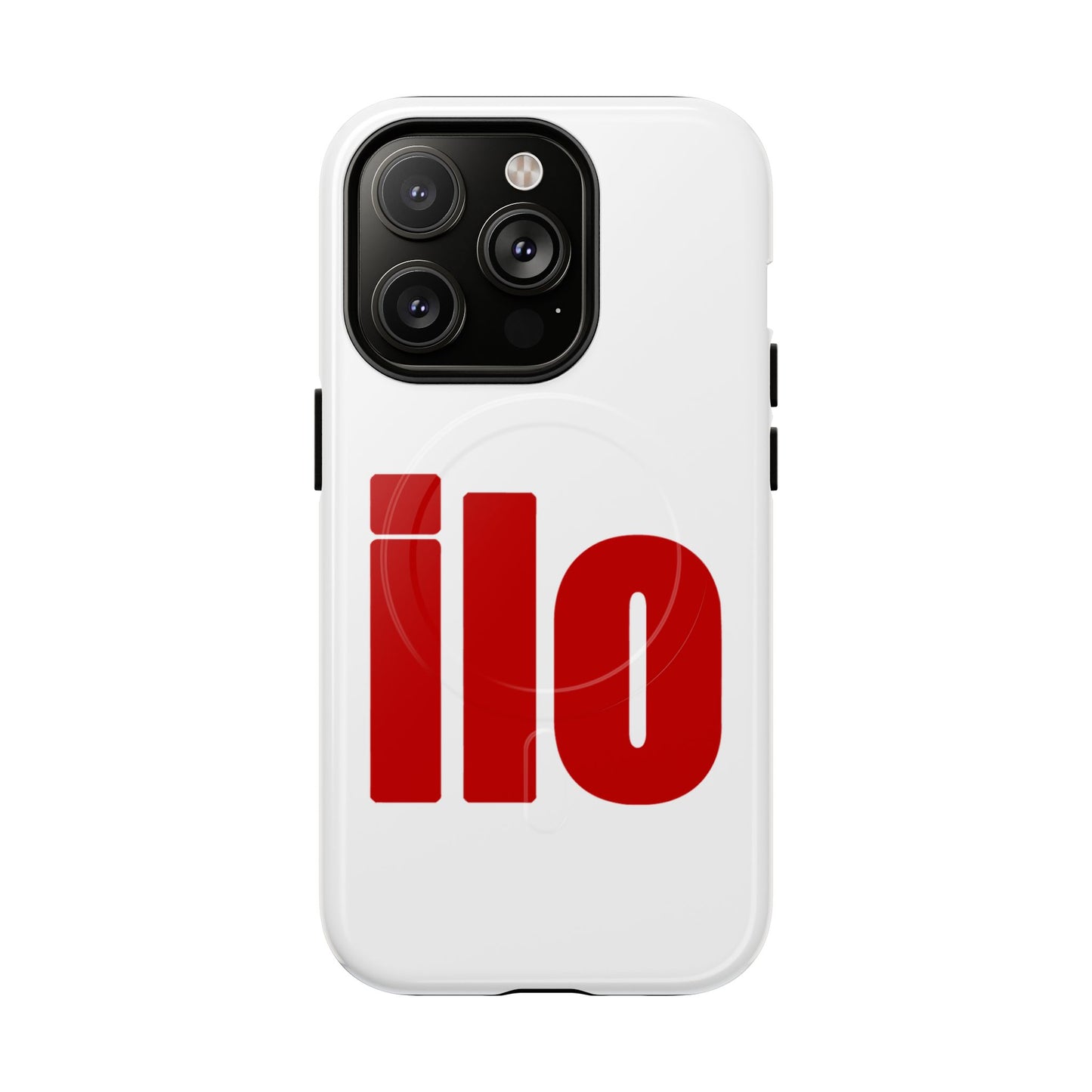 ILO Bold Red Block Tough Magnetic Case