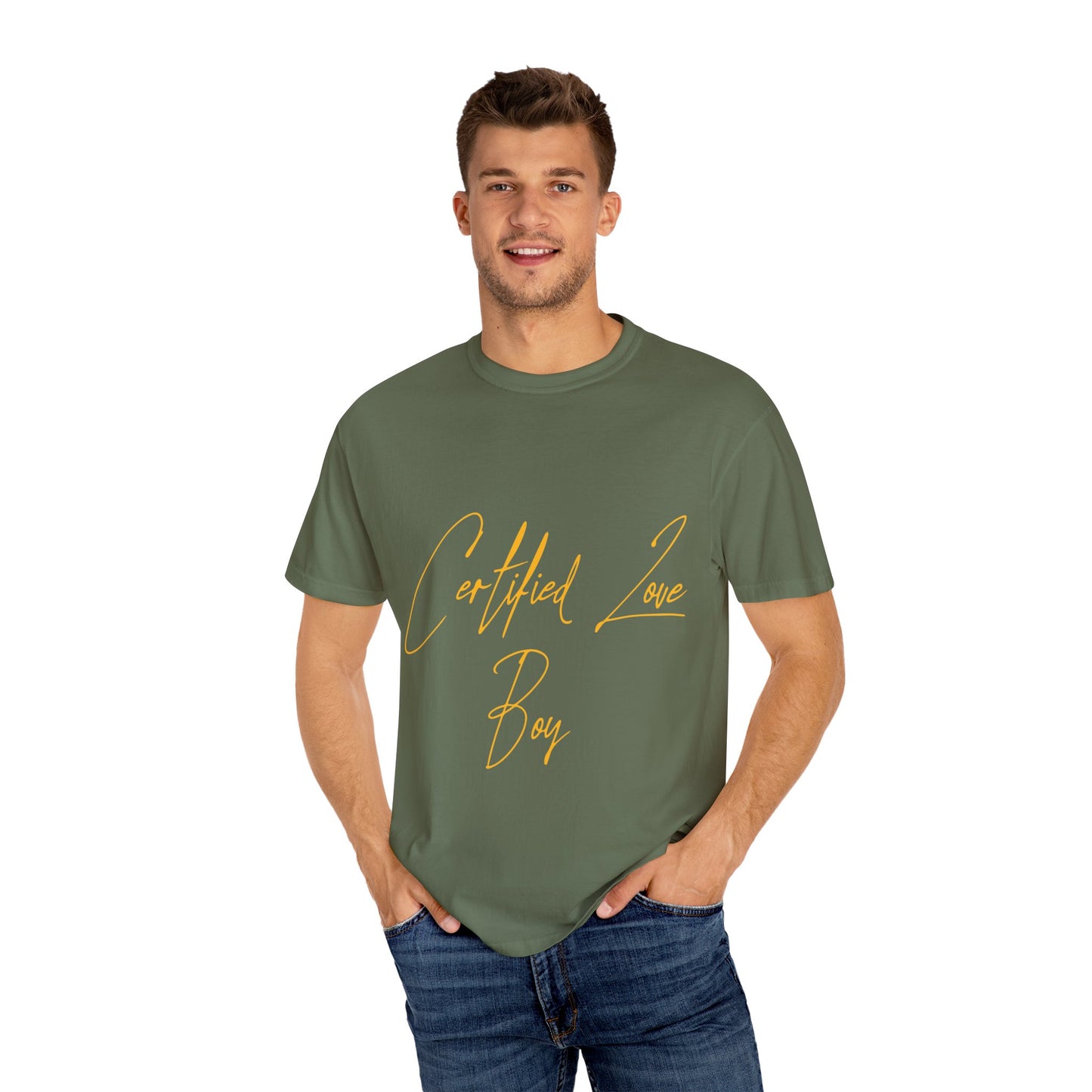 Certified Lover Boy Script Dyed Tshirt