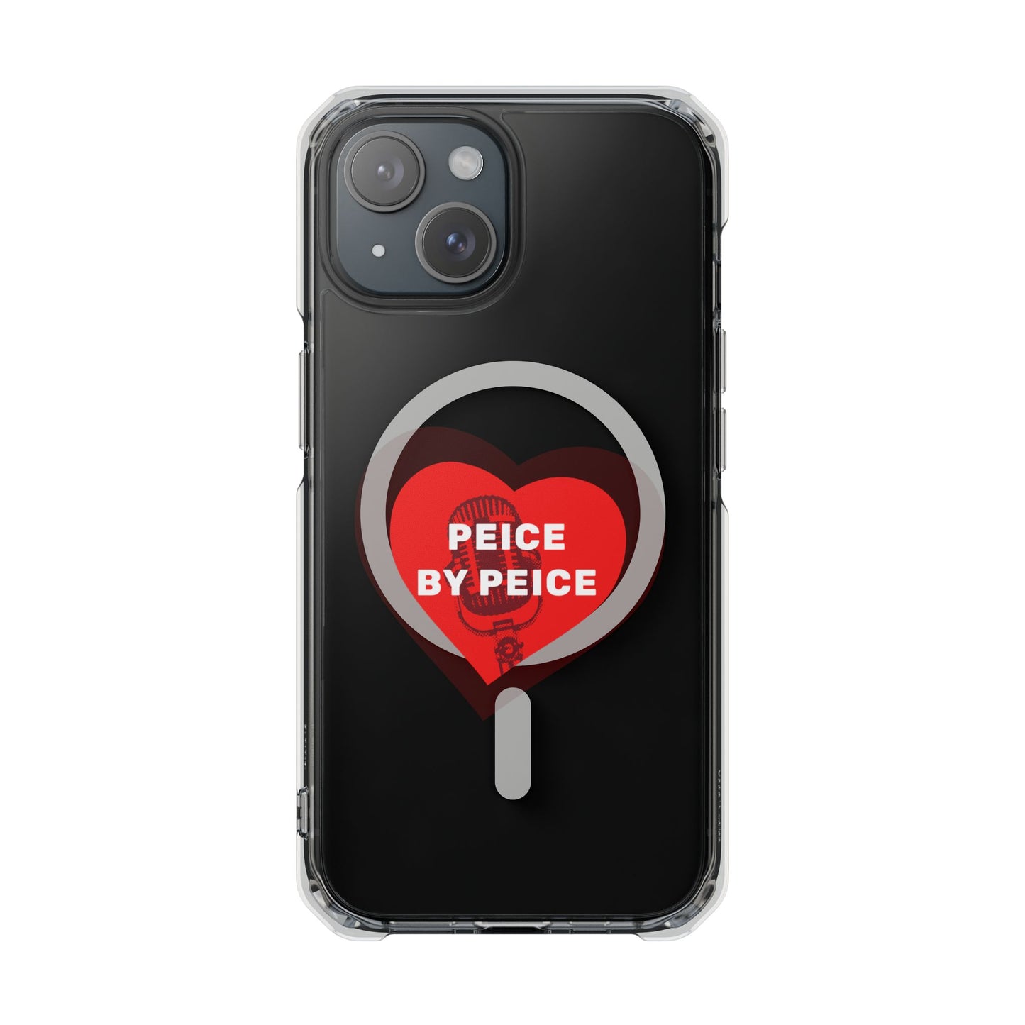Piece by Piece Mic Drop Magnetic clear Impact Case