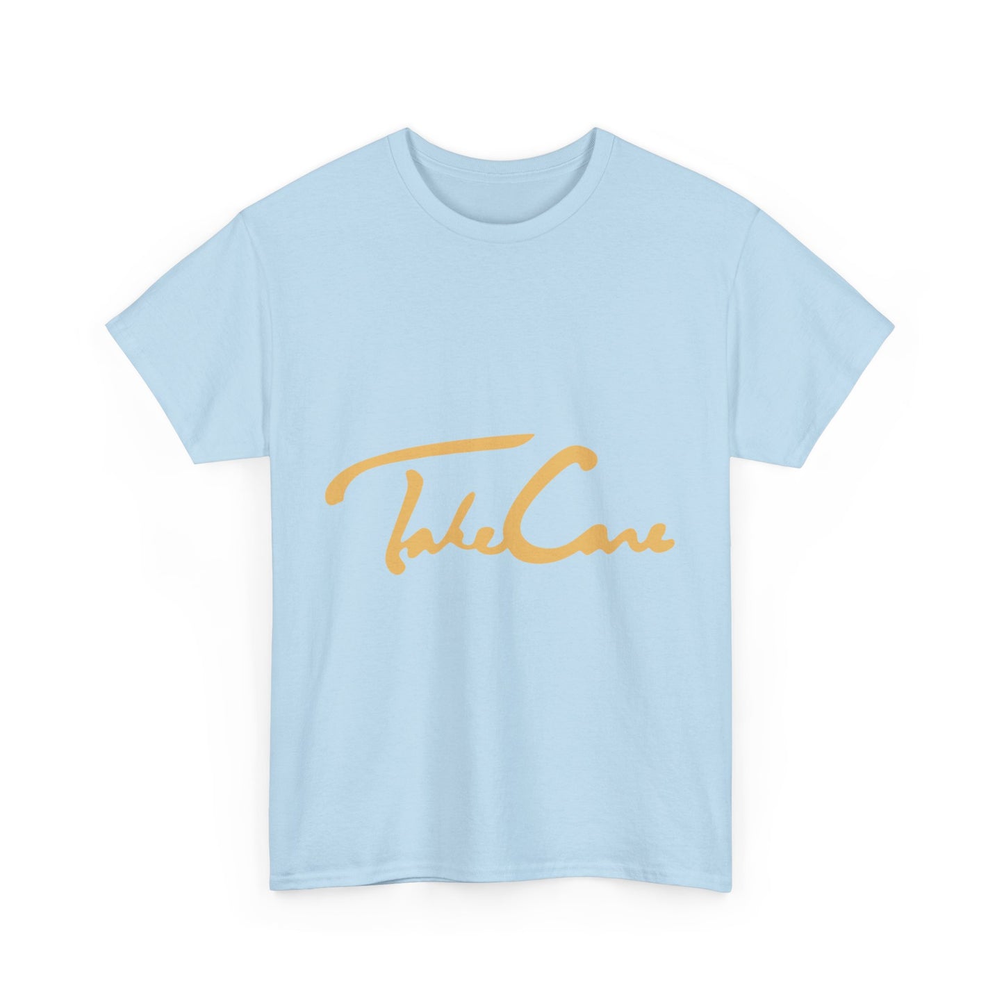 Take Care Gold Script Heavy Cotton Tee