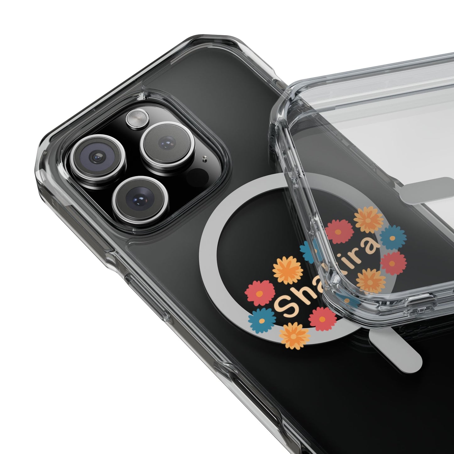 Retro Floral Groove Clear Impact case