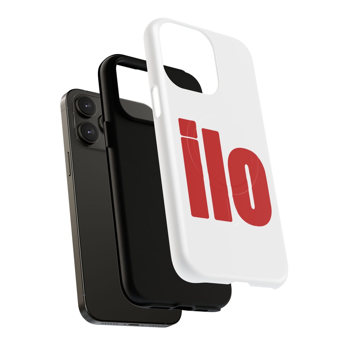 ILO Bold Red Block Tough Magnetic Case