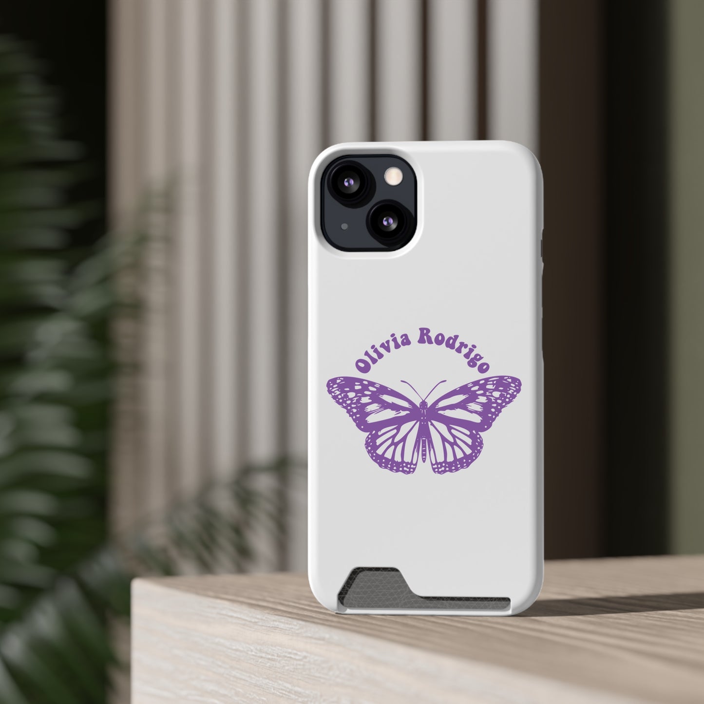 Phone Case + Card Holder For Iphone 13 – Olivia Rodrigo With Butterfly | Edition
