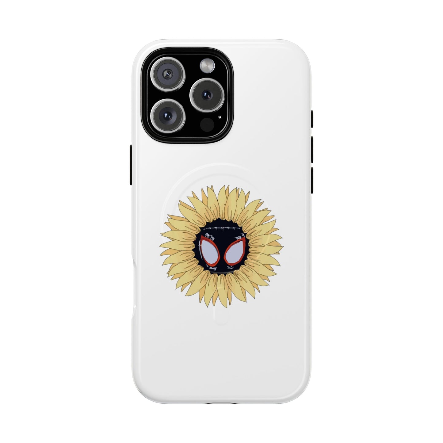 Sunflower Mask Illustration Tough Magnetic Case