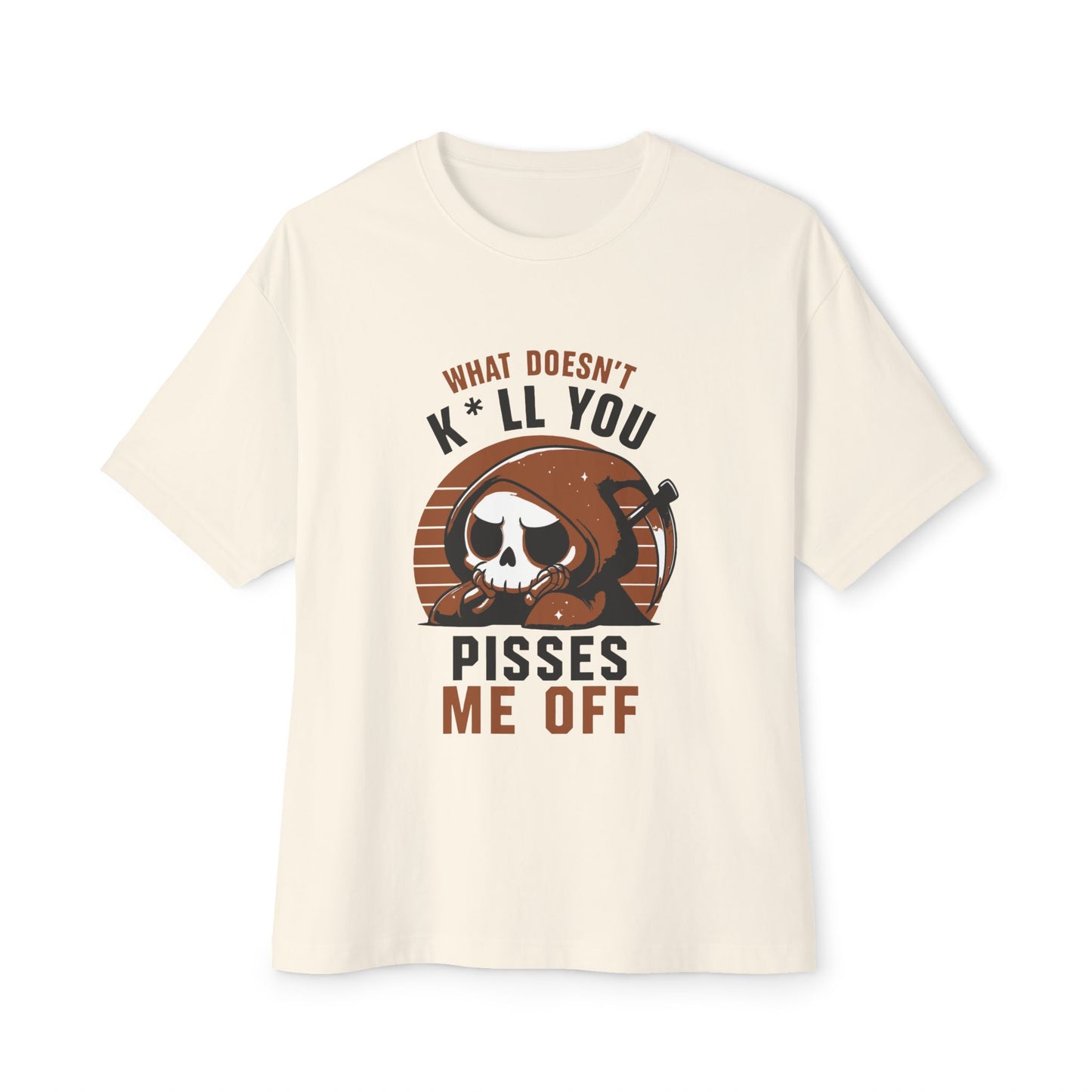 Oversized boxy Tee – Snazzy Piss Me off Edition