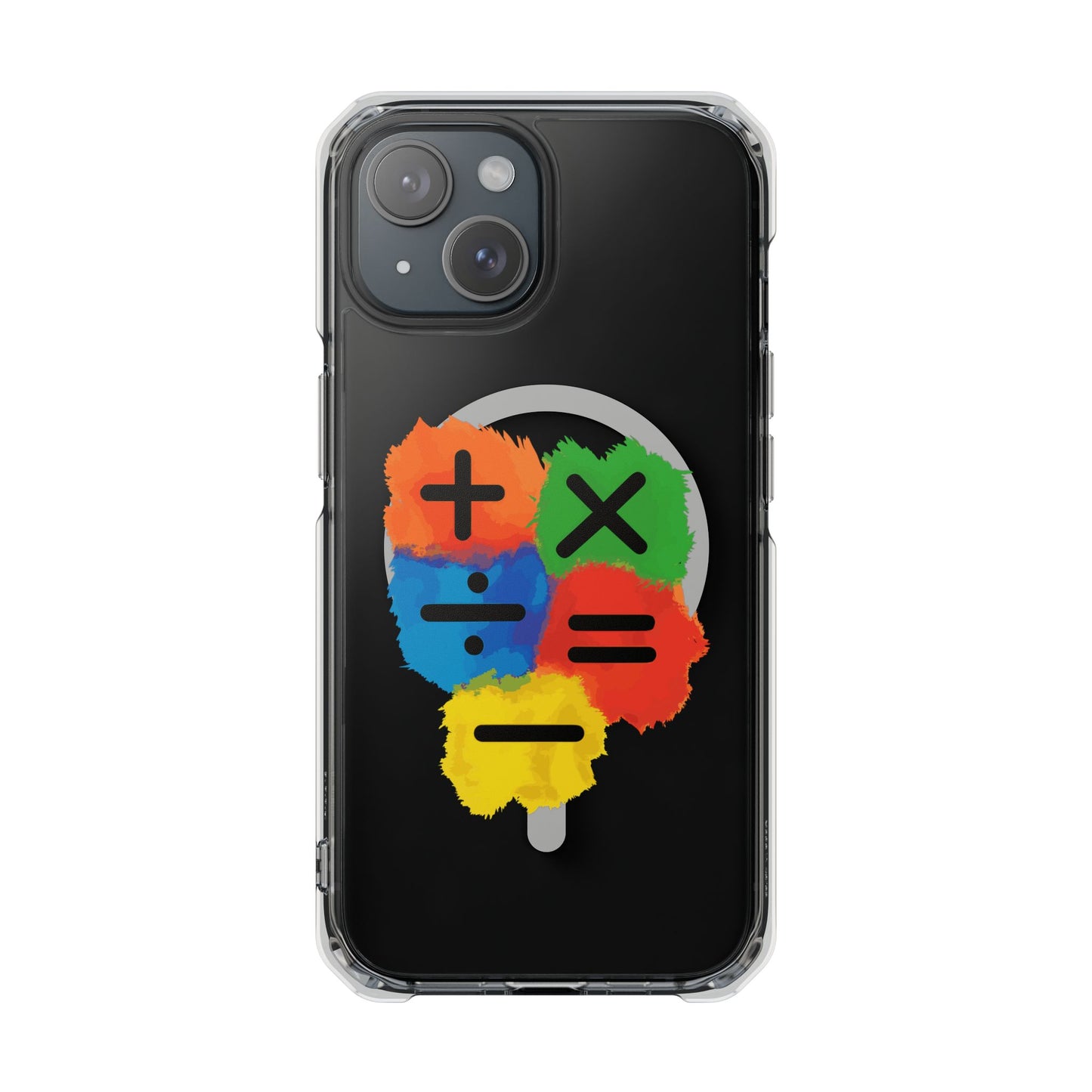 Orange Equals Symbol Magnetic Clear Impact Case