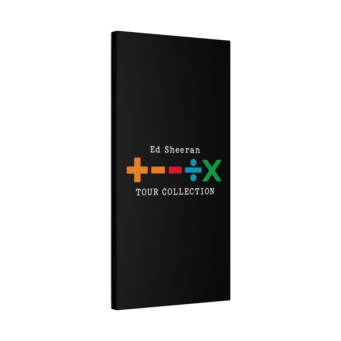 Matte Stretched Canvas, 1.25" Depth – Ed Sheeran Black Edition