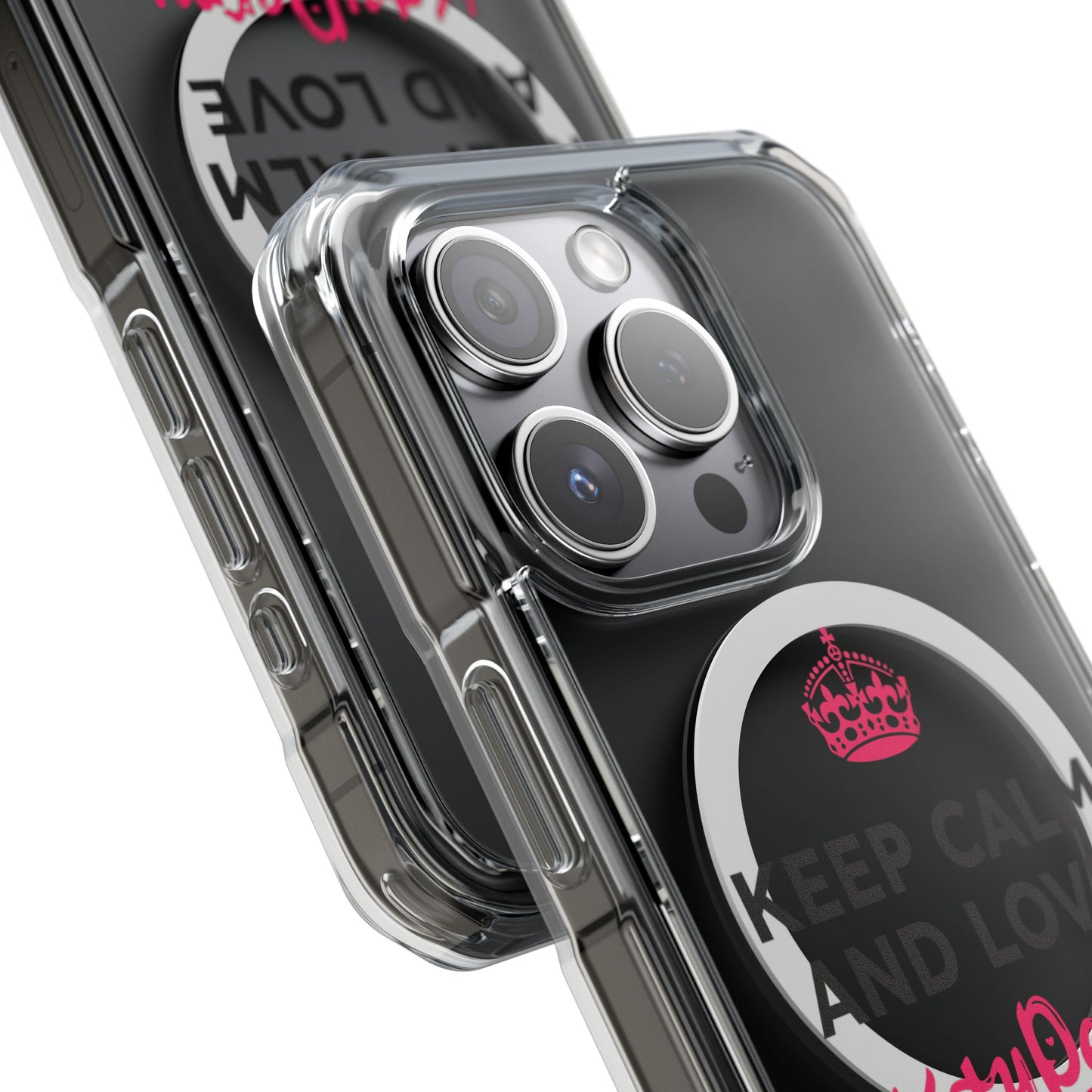 Crown over Katy Perry Signature” Magnetic Clear Impact cases