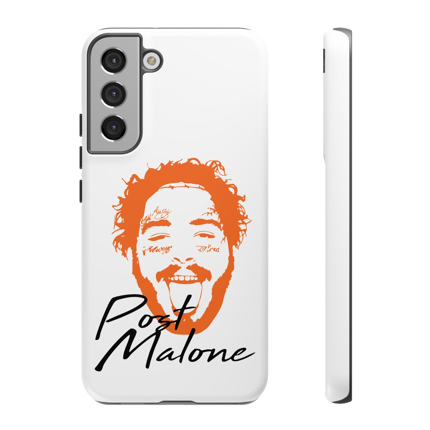 Tough Samsung Case (S20–S25) – Post Malone Name Design with Picture