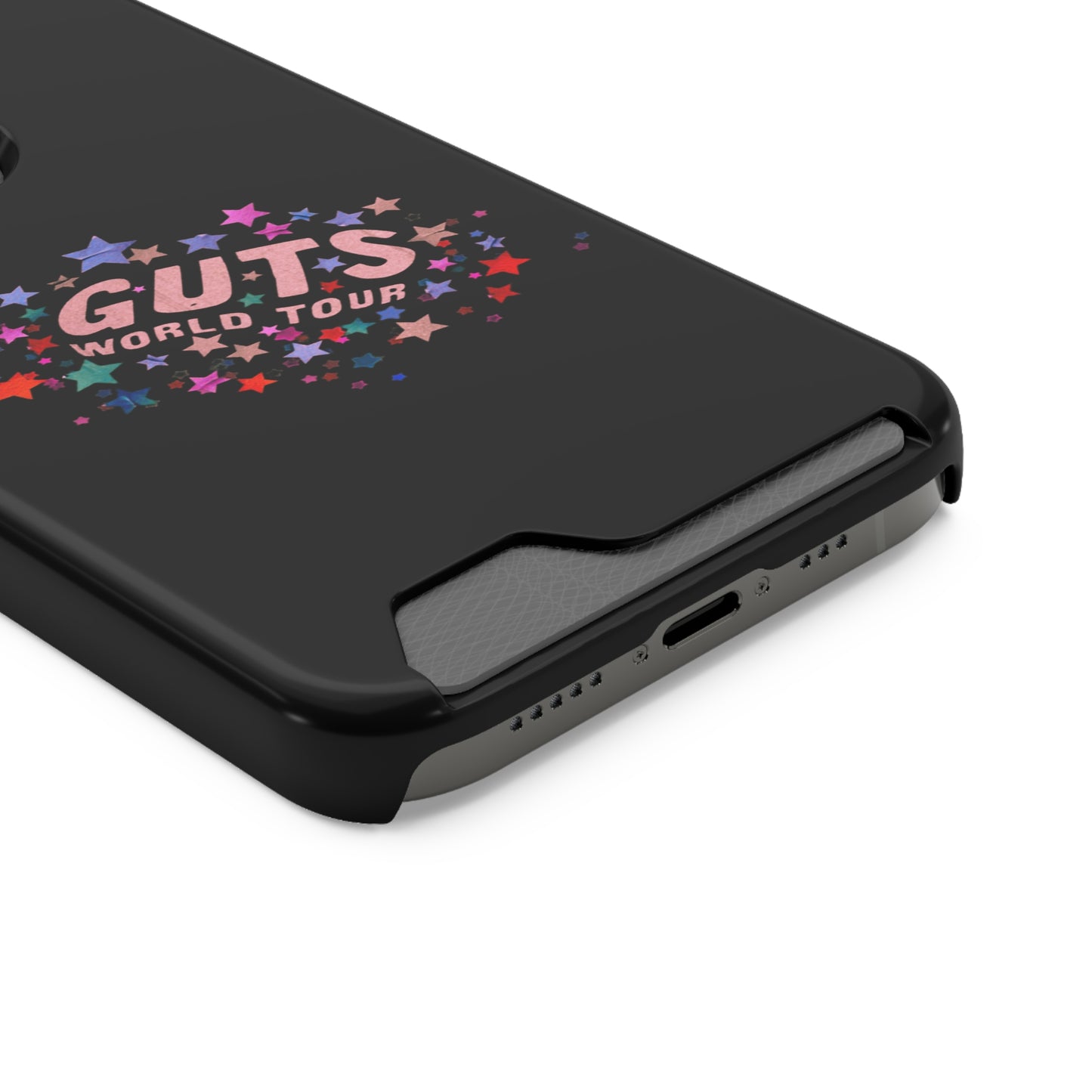 Phone Case + Card Holder For Iphone 13 – Olivia Rodrigo Guts World Tour | Black Edition