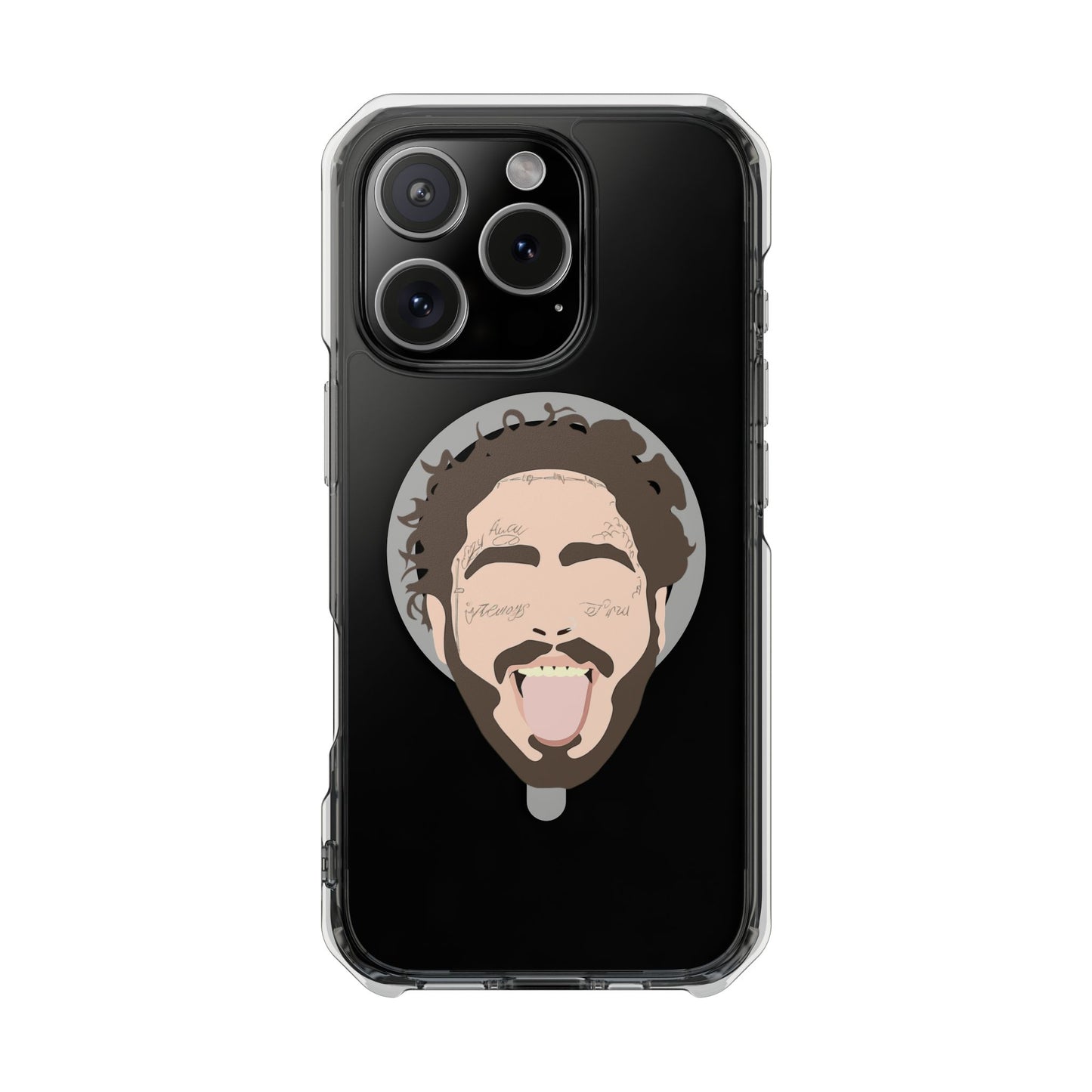 Minimalist Tongue Out Cartoon Face Magnetic Impact Case